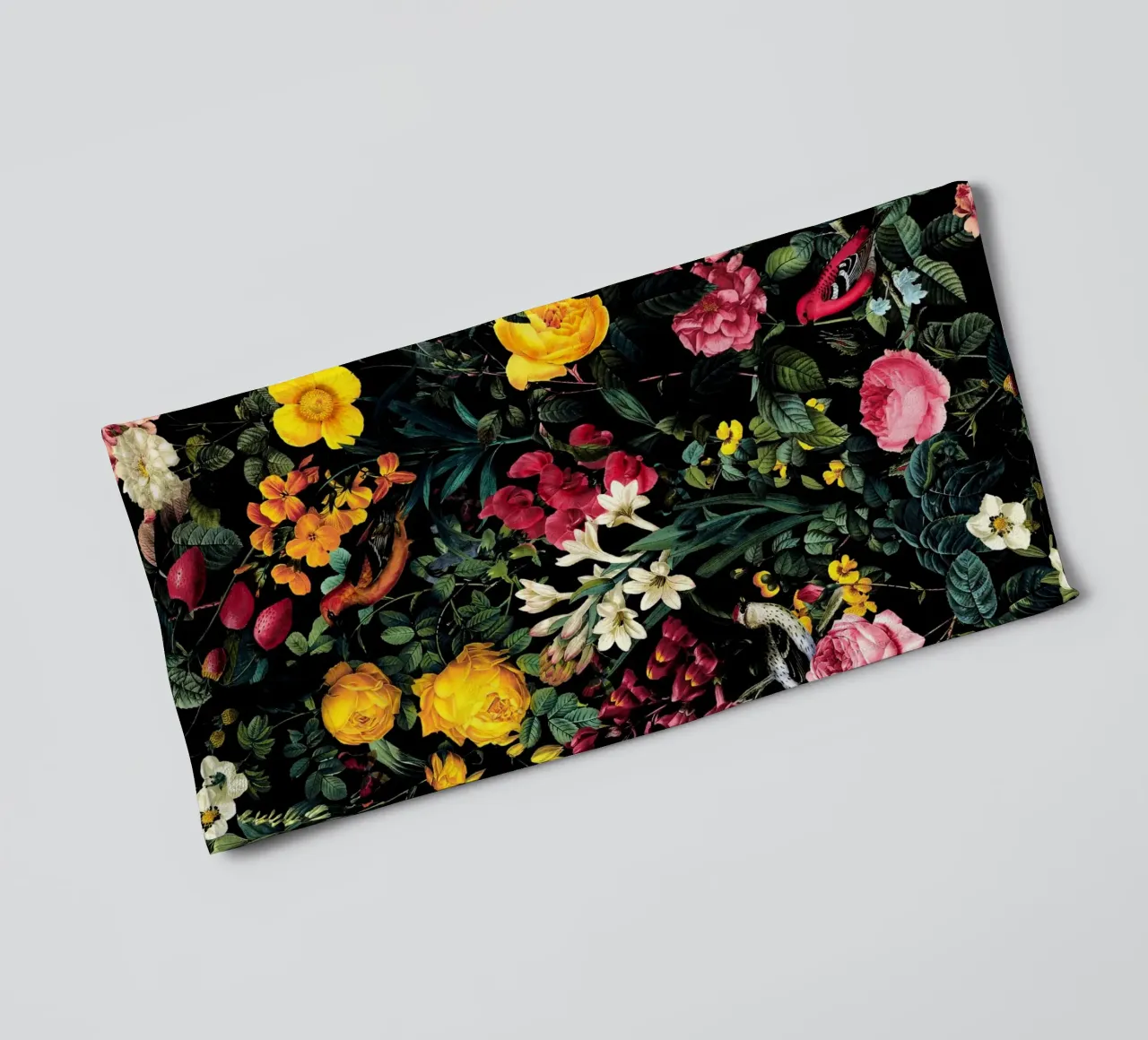 Floral and Birds Pattern asciugamano da bagno da burcukorkmazyurek