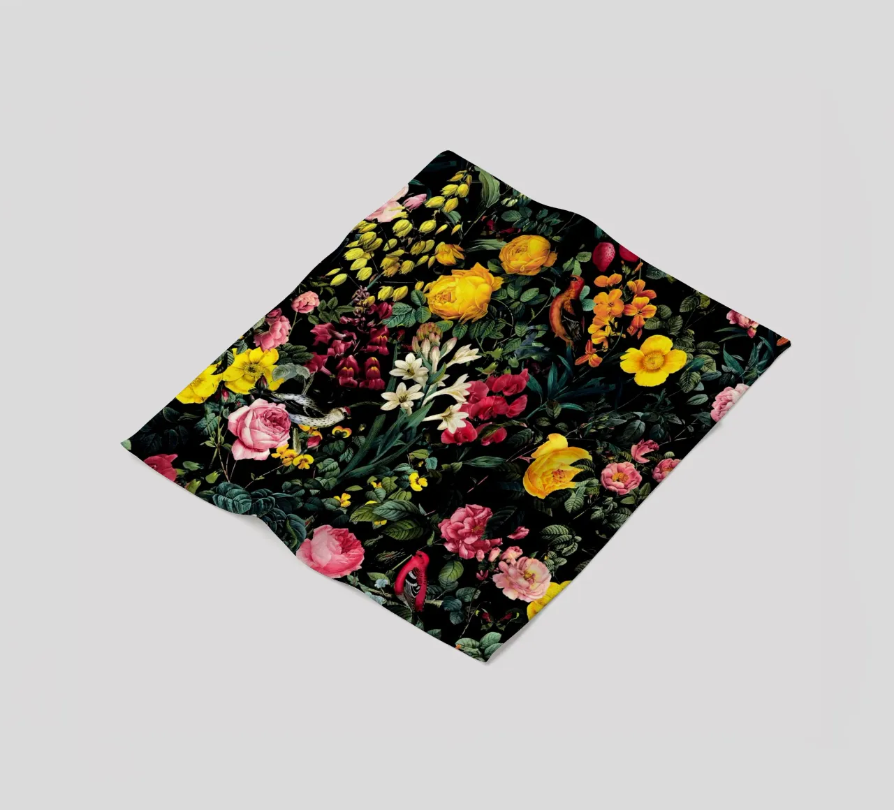 Floral and Birds Pattern coperta in pile da burcukorkmazyurek