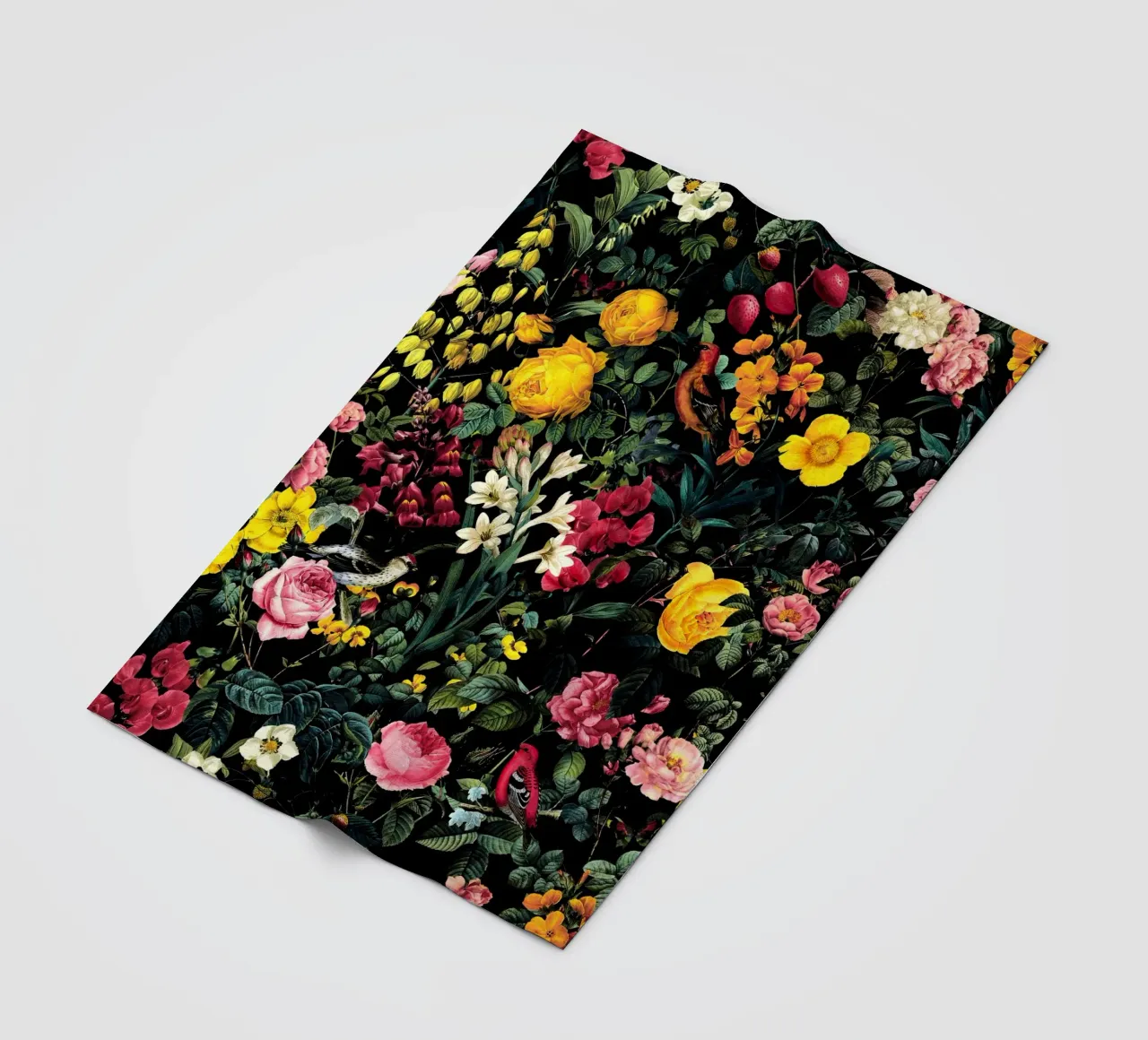 Floral and Birds Pattern coperta in pile da burcukorkmazyurek