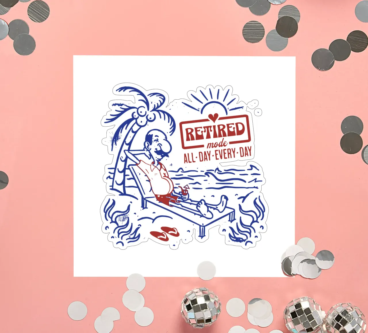 Retired mode sticker by Gunawan Rb