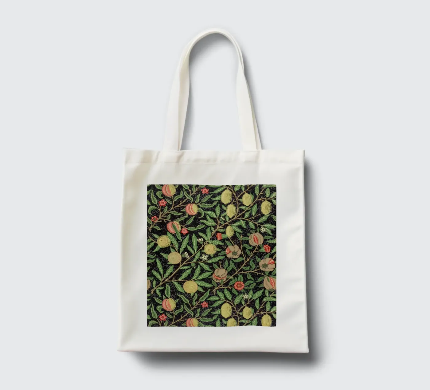 Fruit pattern borsa in juta da vintageshop