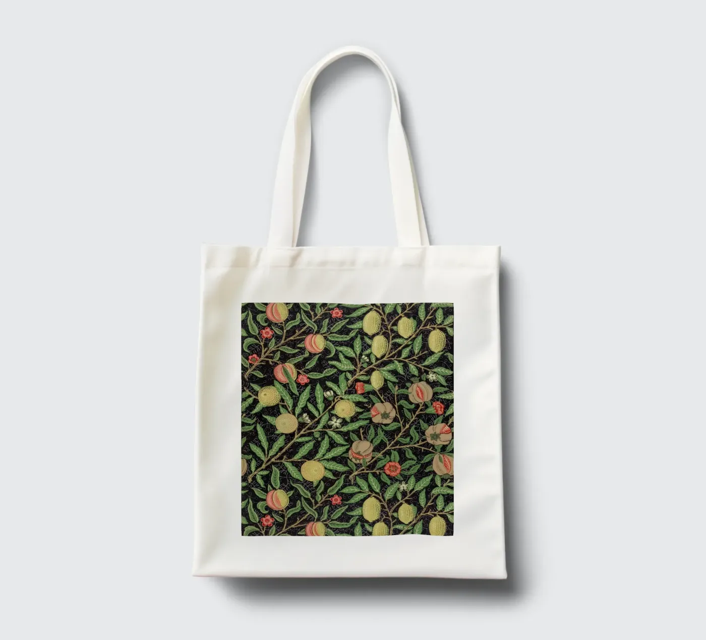 Fruit pattern borsa in juta da vintageshop