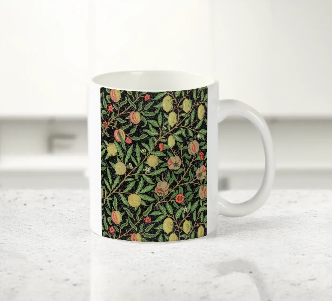 Fruit pattern ceramic mug by vintageshop