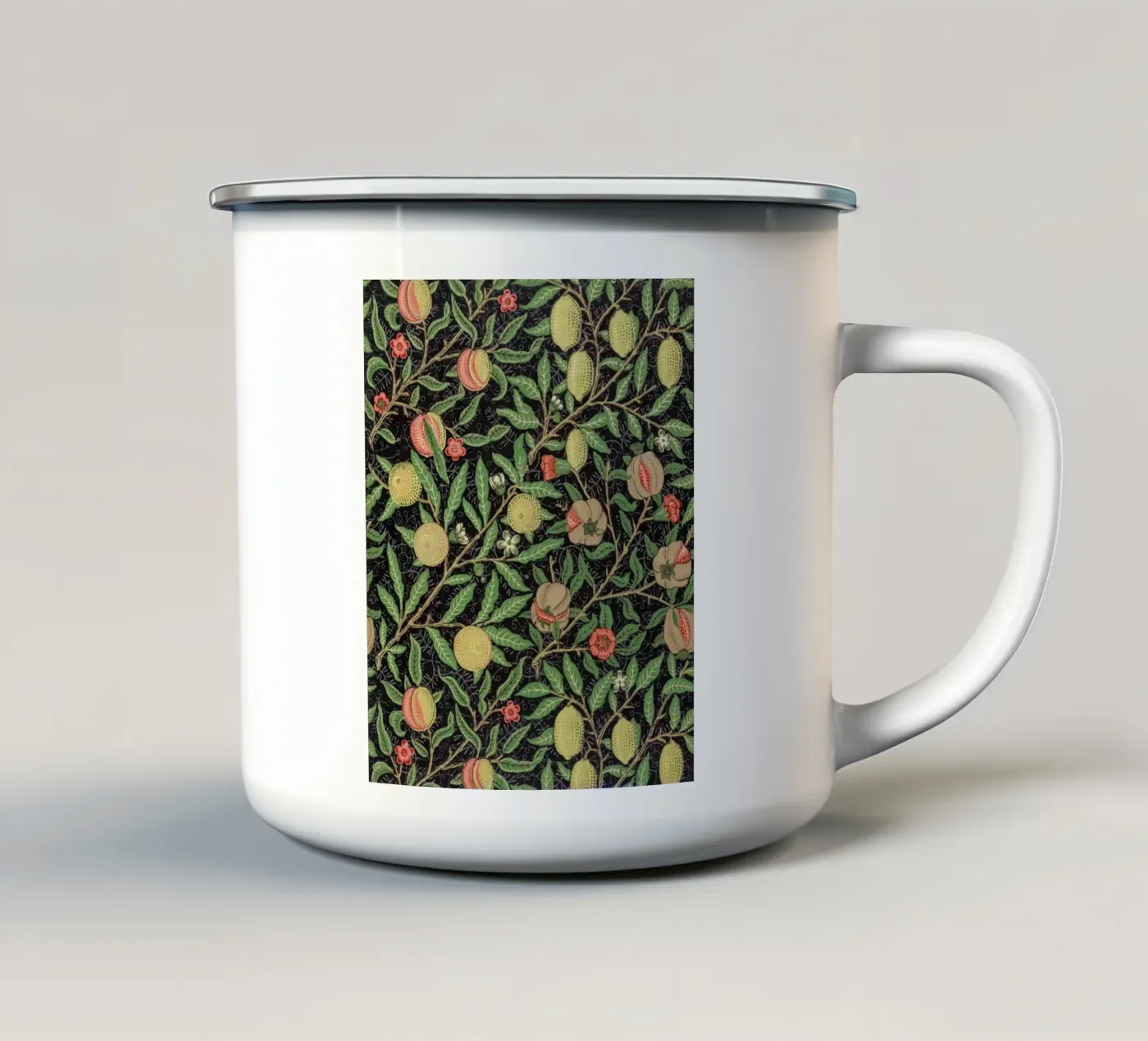 Fruit pattern enamel mug by vintageshop