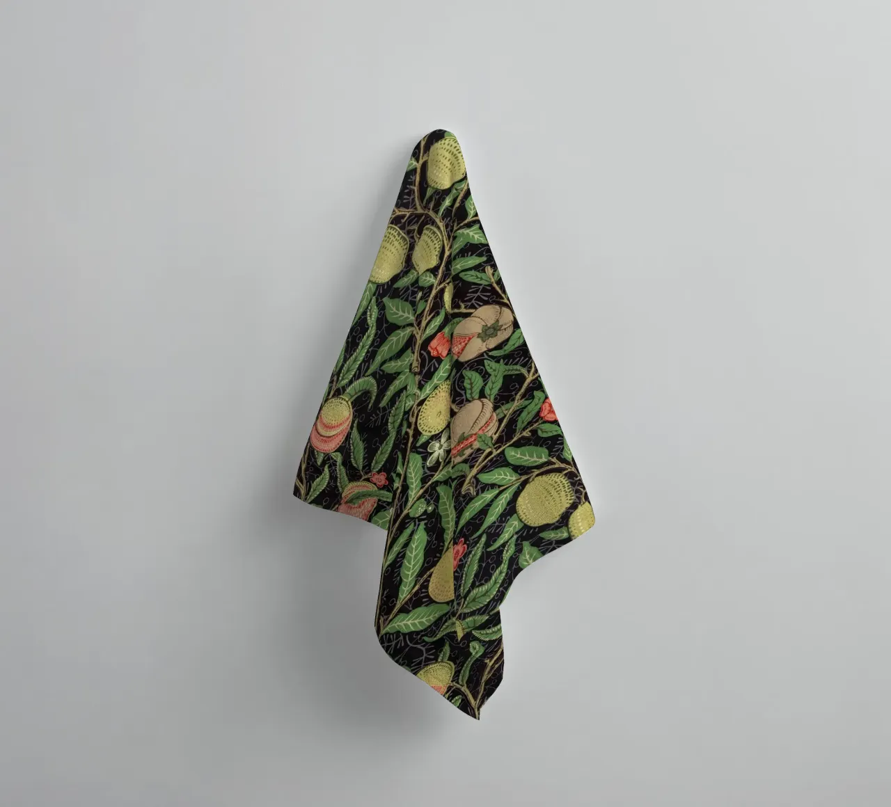 Fruit pattern badhanddoek van vintageshop