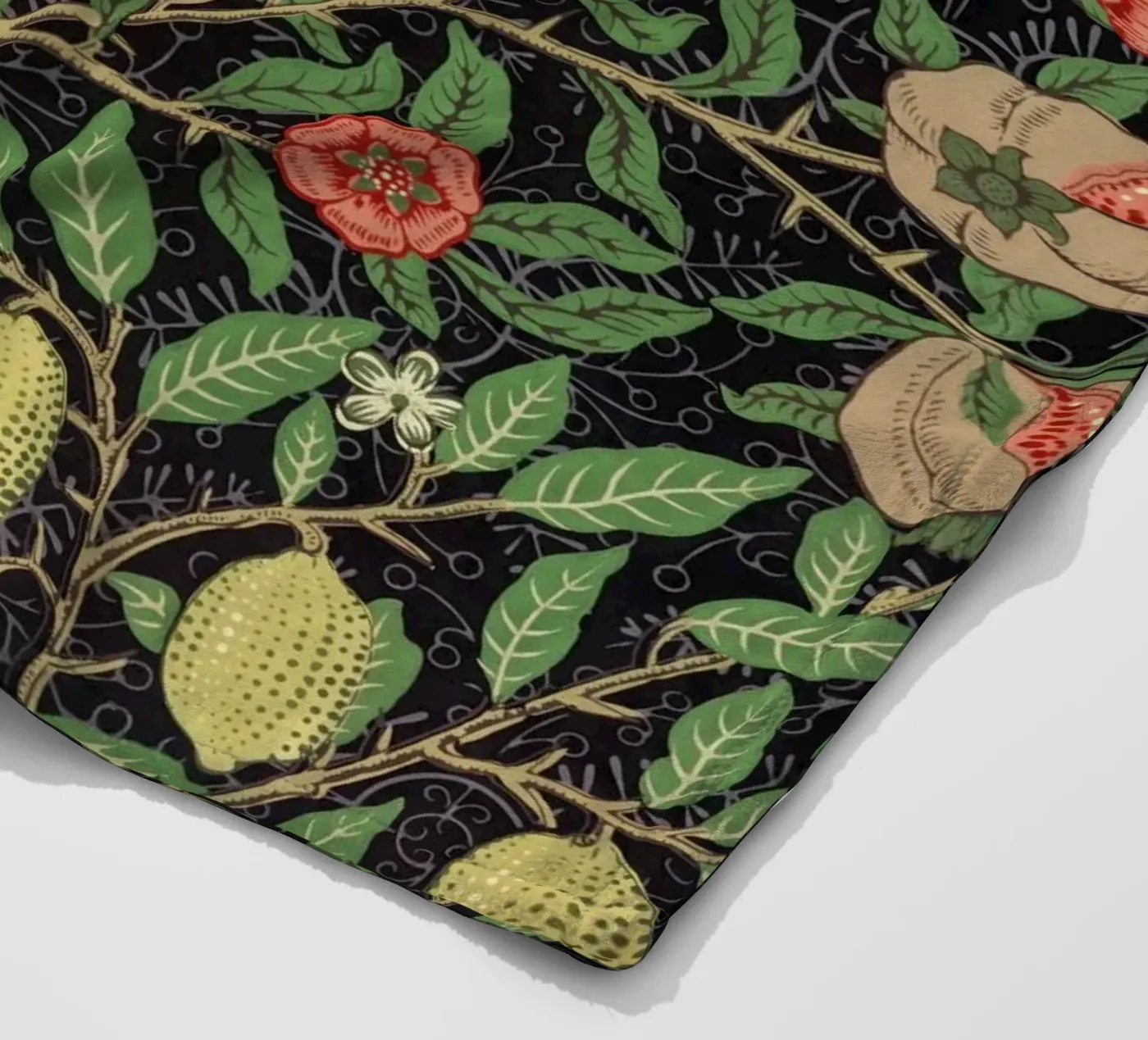 Fruit pattern fleecedeken van vintageshop