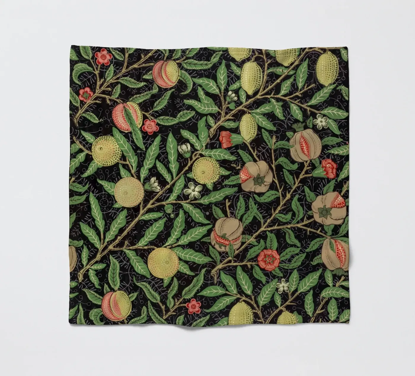 Fruit pattern fleecedeken van vintageshop