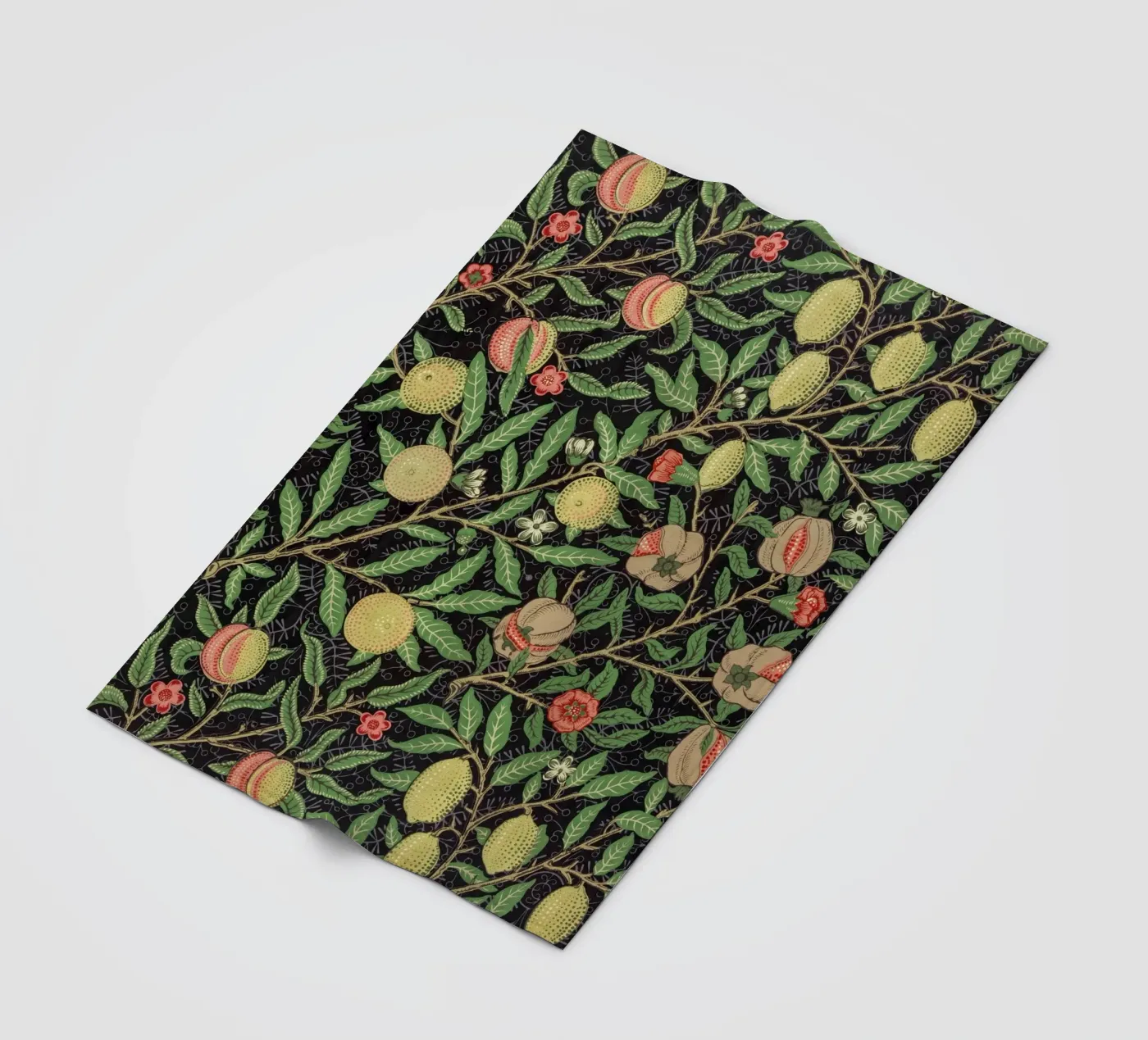 Fruit pattern fleecedeken van vintageshop