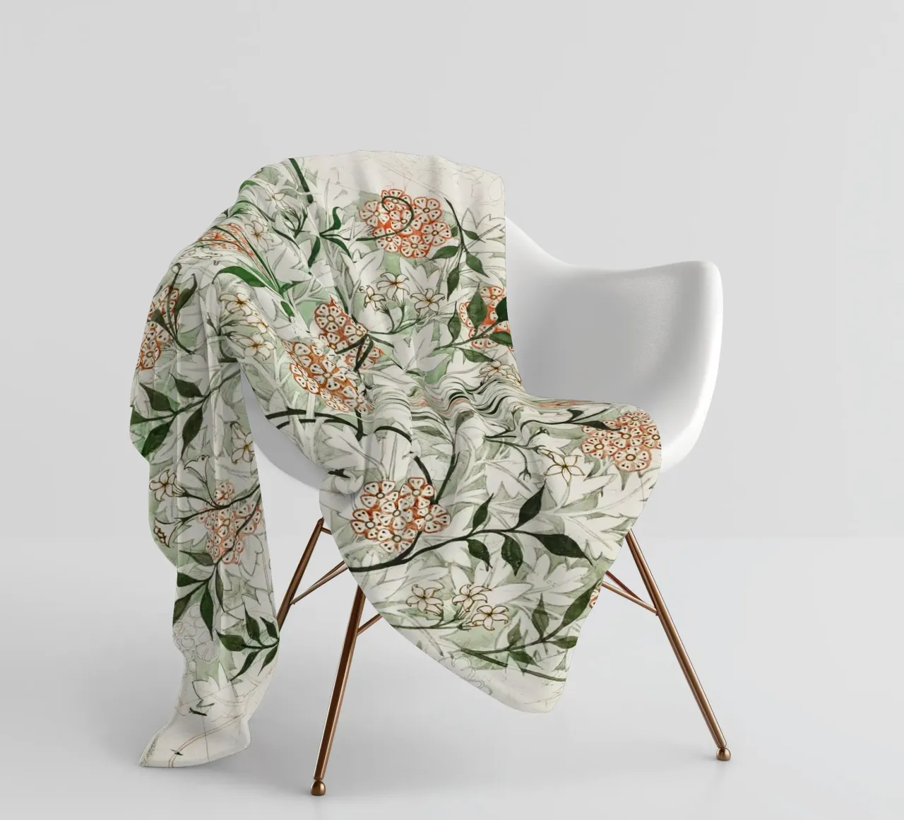famous Jasmine pattern coperta in pile da vintageshop