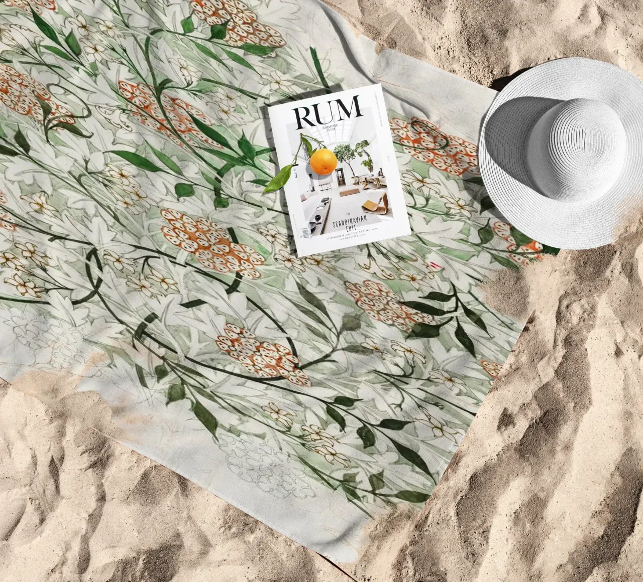 famous Jasmine pattern telo mare da vintageshop