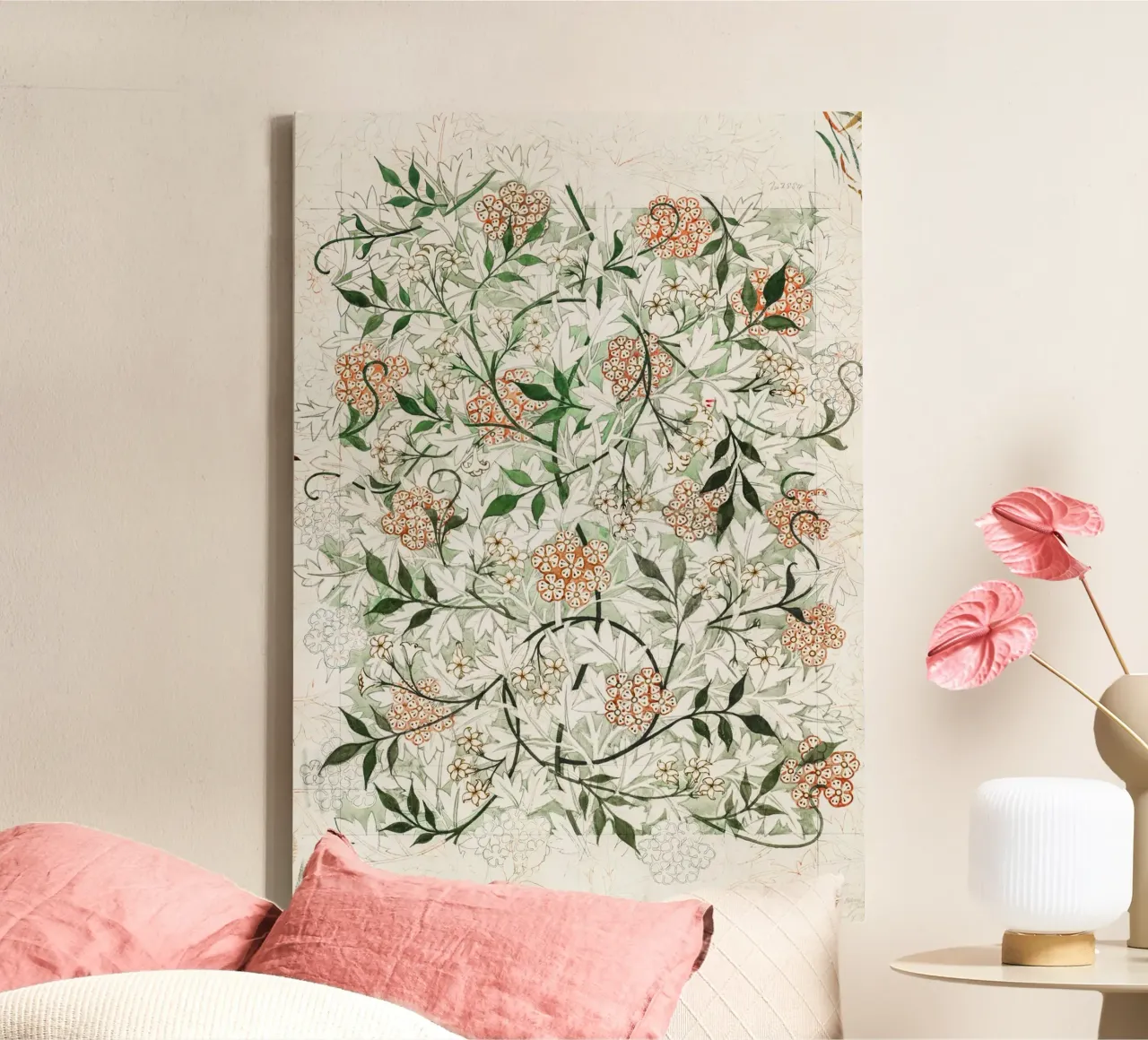 famous Jasmine pattern tela da vintageshop