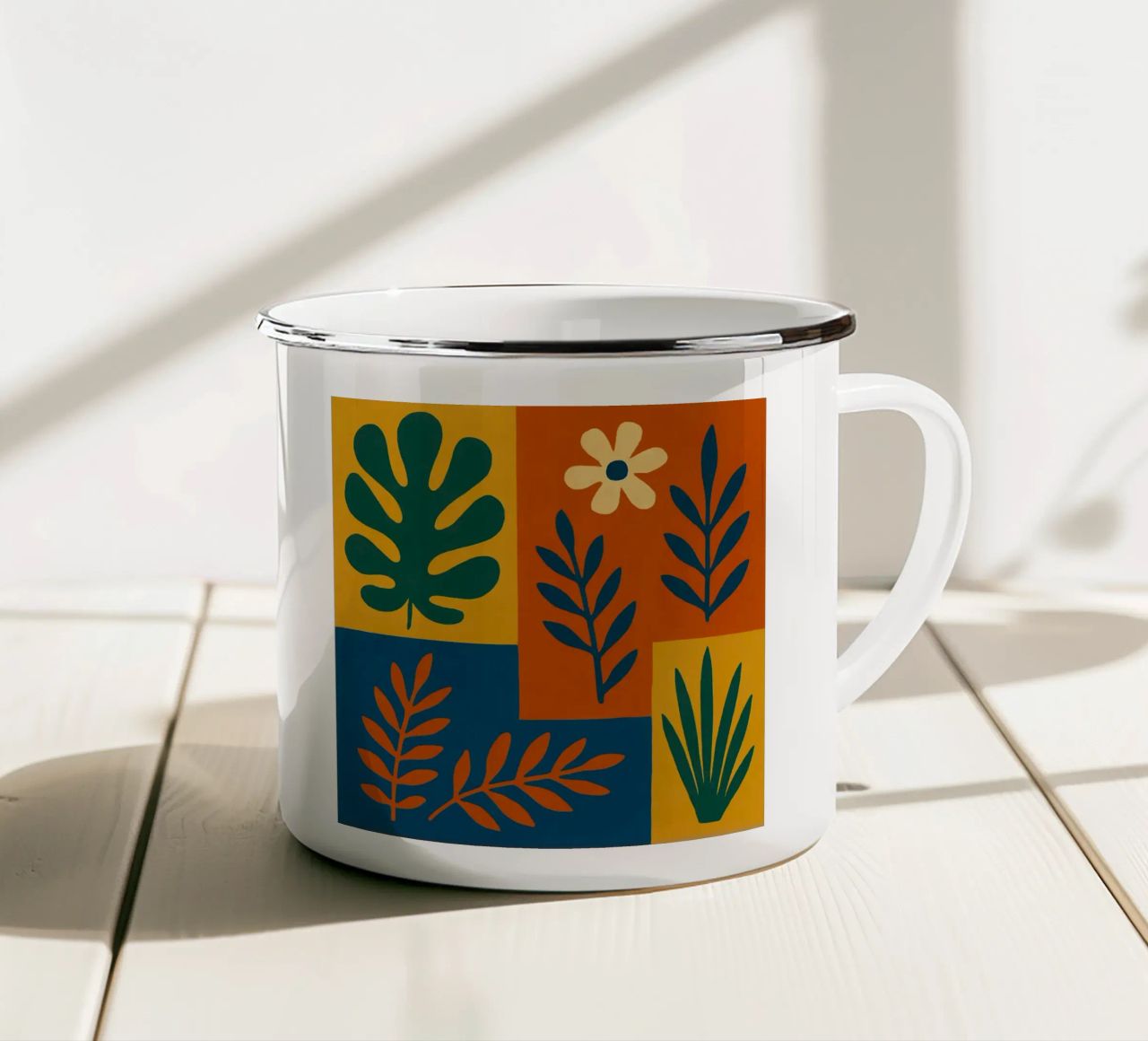 Spazio dei fiori tazza in smalto da HicksShop