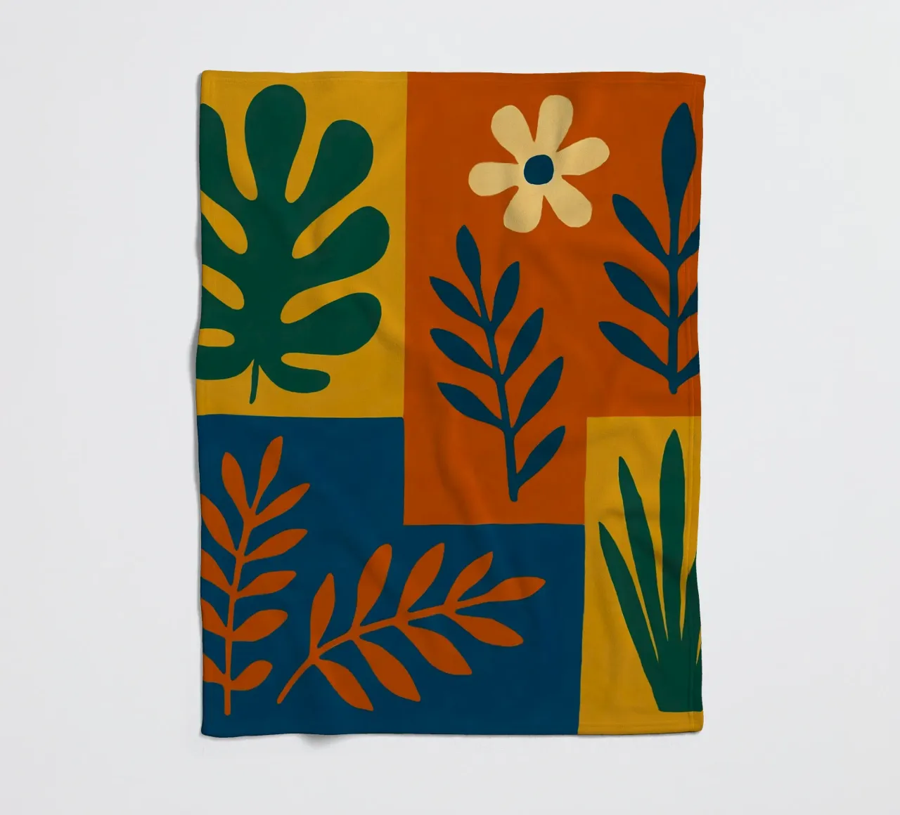 Flower Space fleece blanket by HicksShop