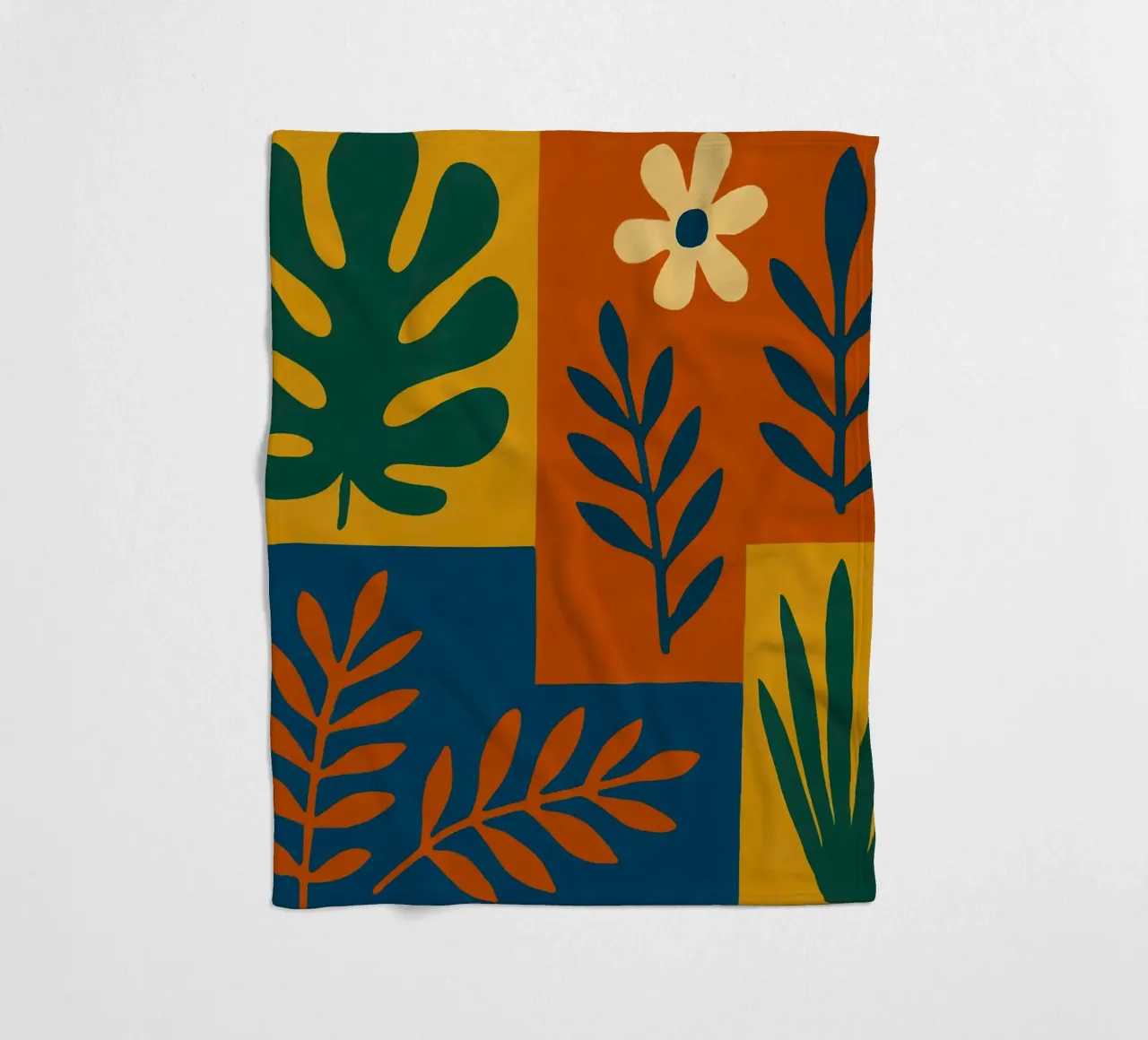 Flower Space fleece blanket by HicksShop