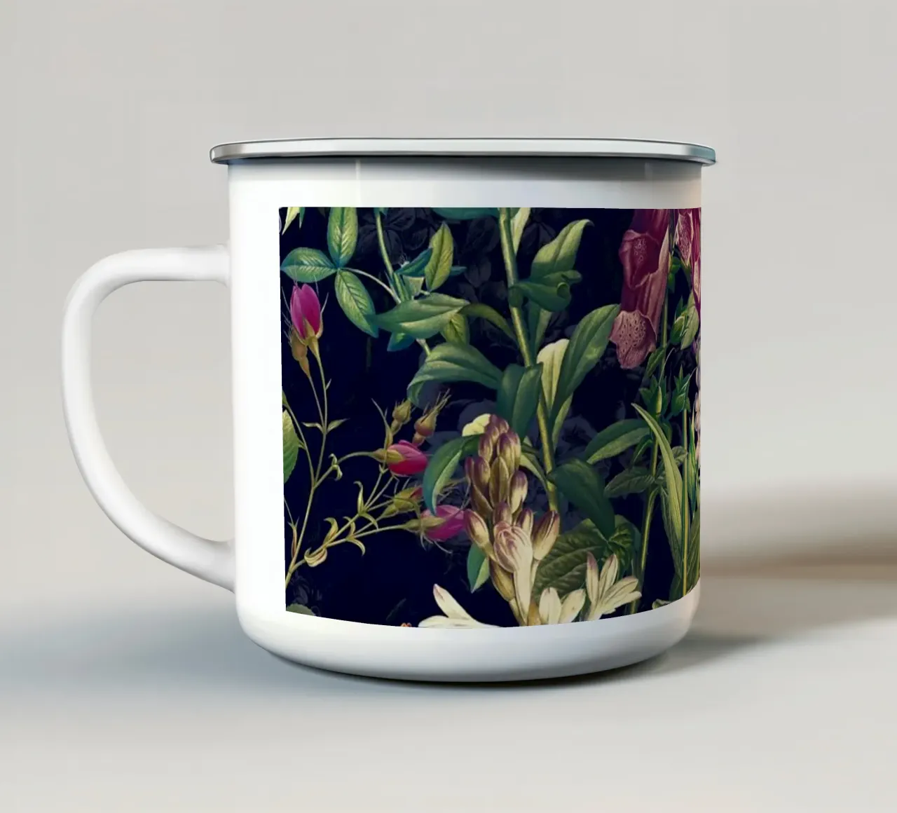 Midnight Forest VII tazza in smalto da burcukorkmazyurek