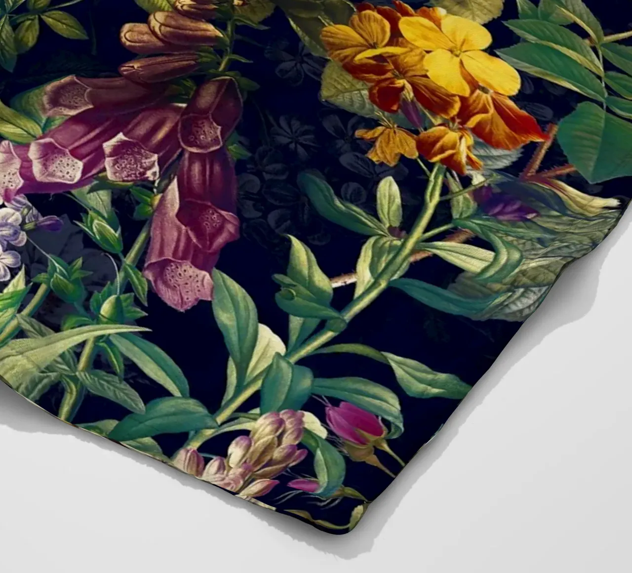 Midnight Forest VII fleece blanket by burcukorkmazyurek