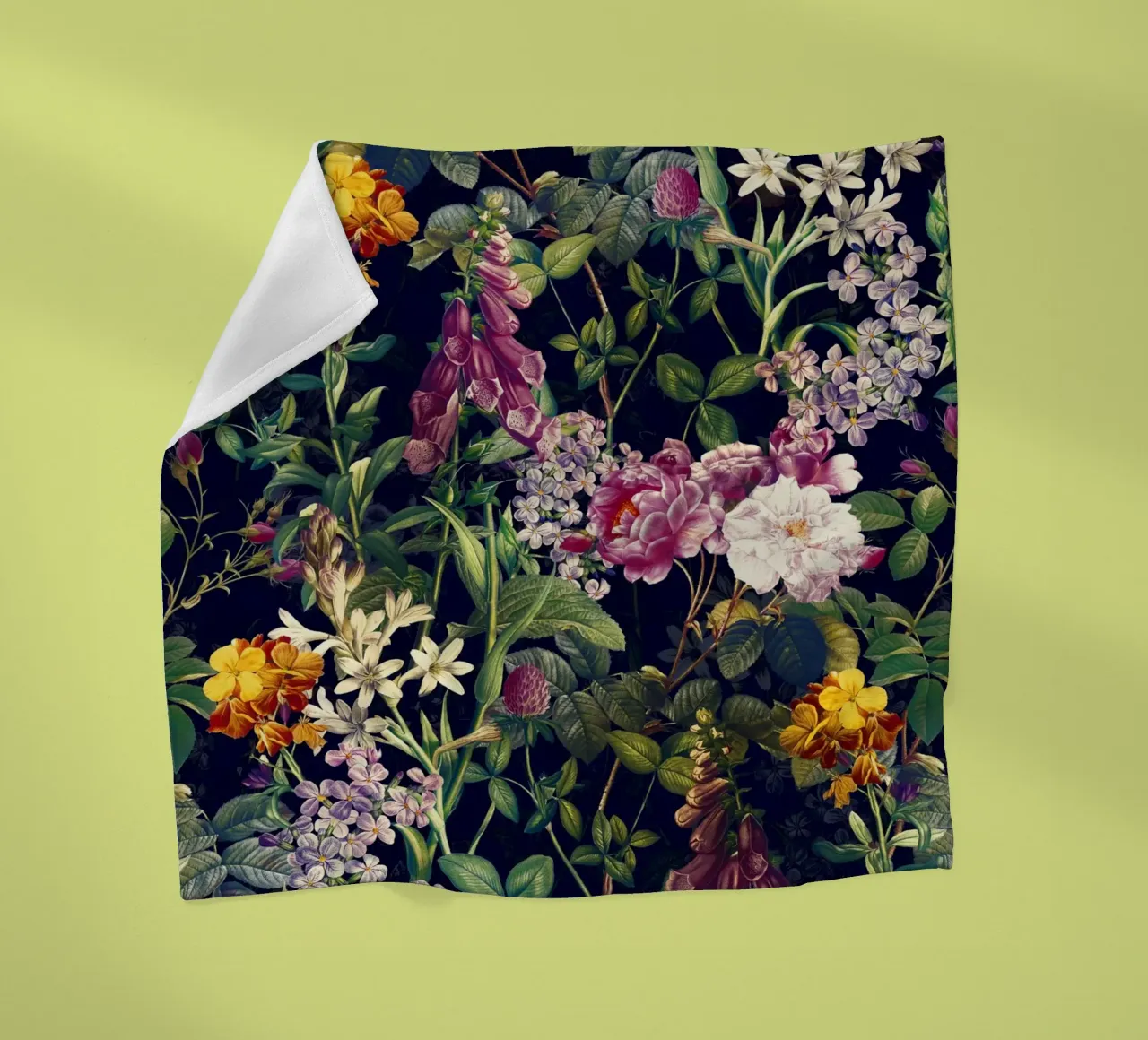 Midnight Forest VII fleece blanket by burcukorkmazyurek