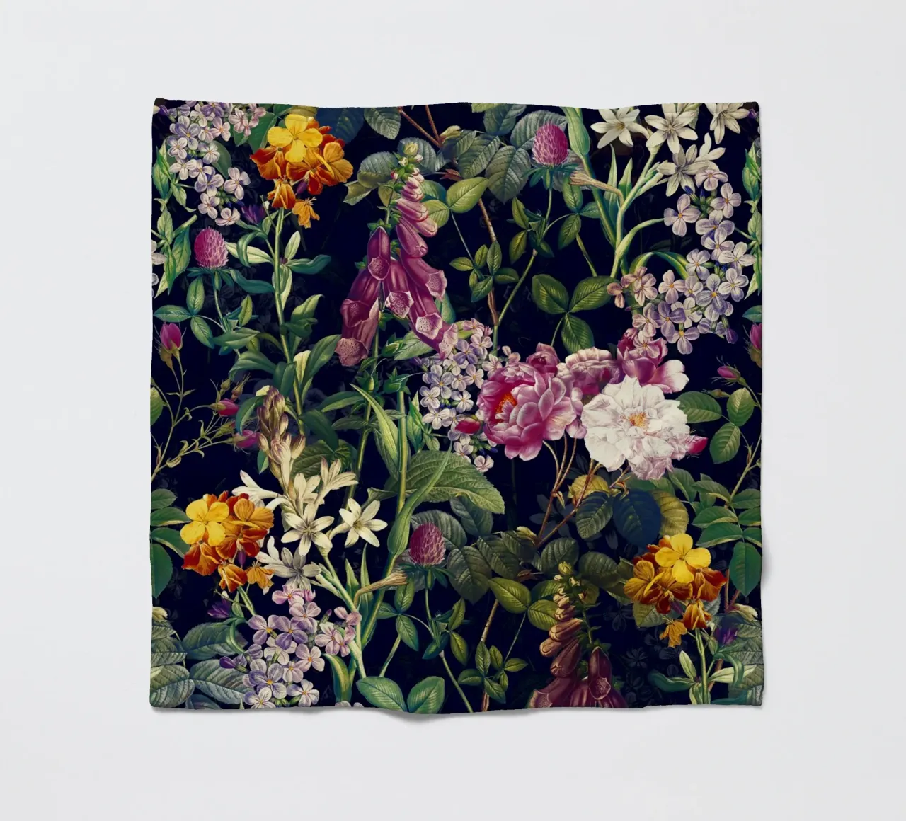 Midnight Forest VII fleece blanket by burcukorkmazyurek