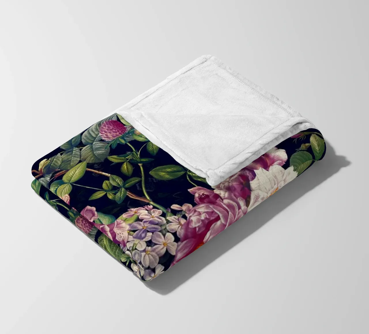 Midnight Forest VII fleece blanket by burcukorkmazyurek
