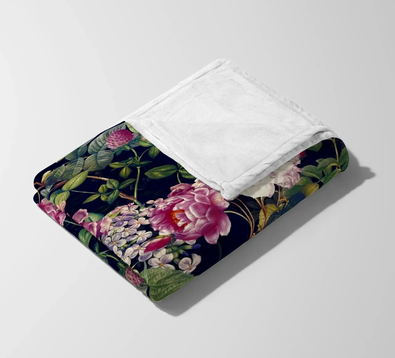 Midnight Forest VII fleece blanket by burcukorkmazyurek