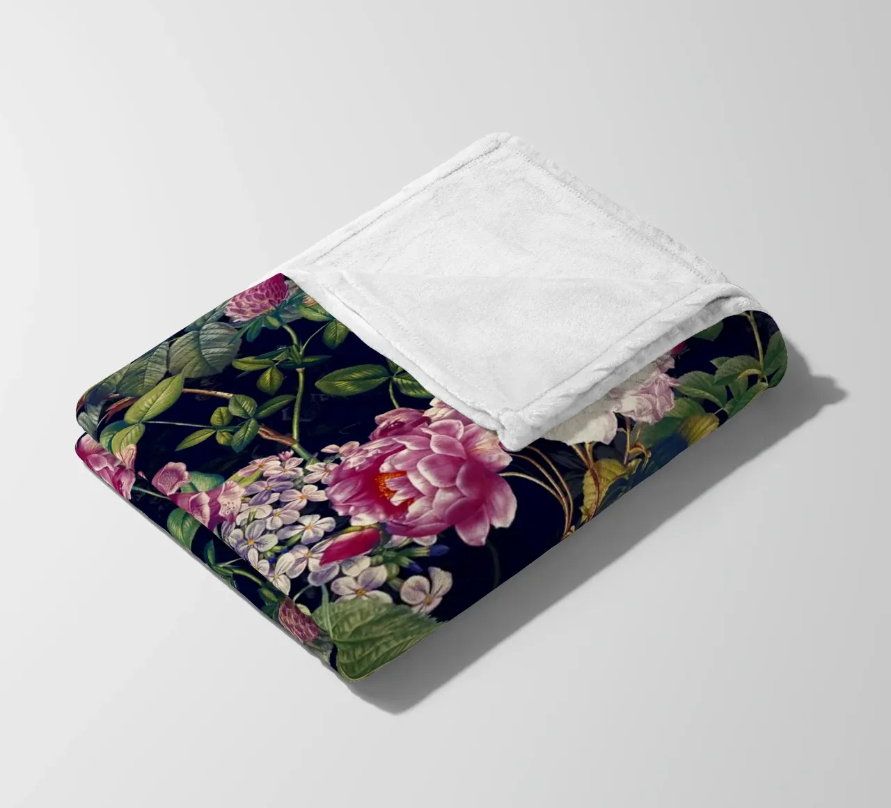 Midnight Forest VII fleece blanket by burcukorkmazyurek