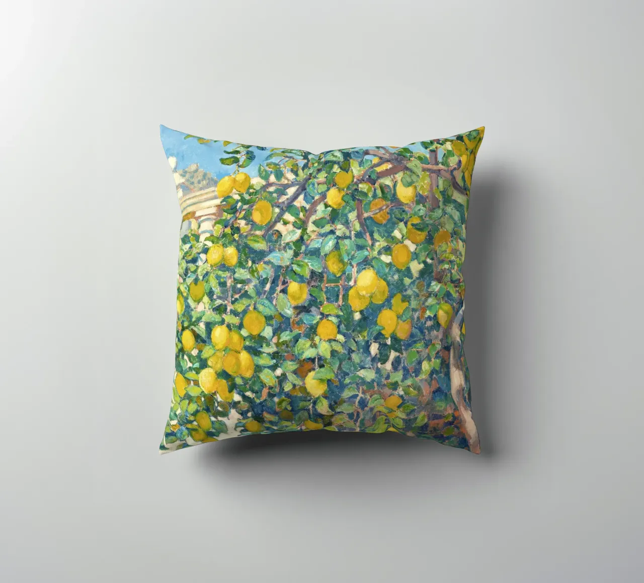 Lemons in La Mortola cuscino da apoloprints