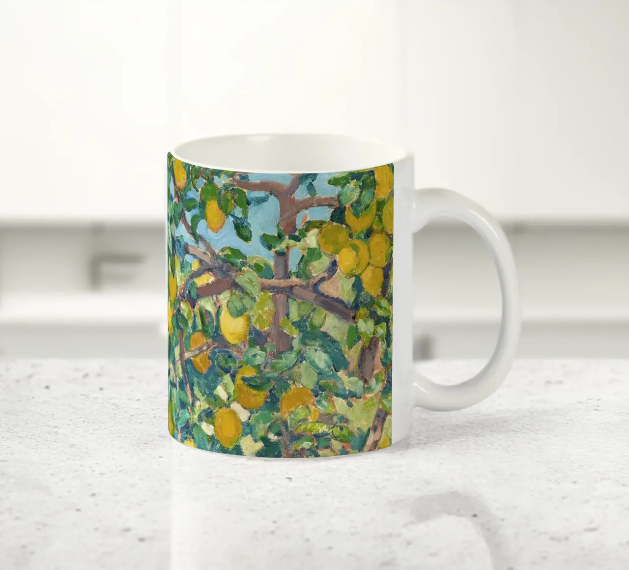 Lemons in La Mortola tazza in ceramica da apoloprints