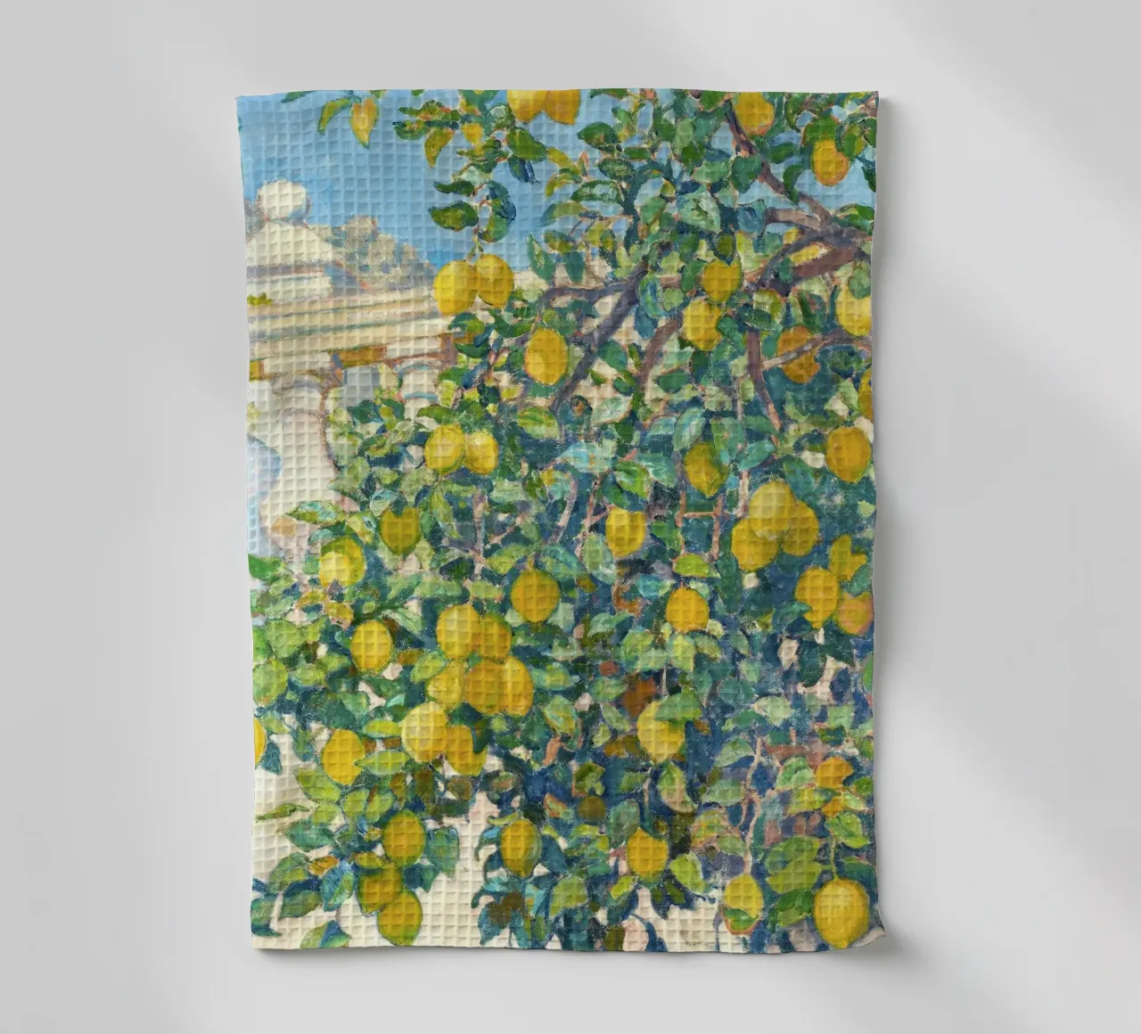 Lemons in La Mortola canovaccio da cucina da apoloprints