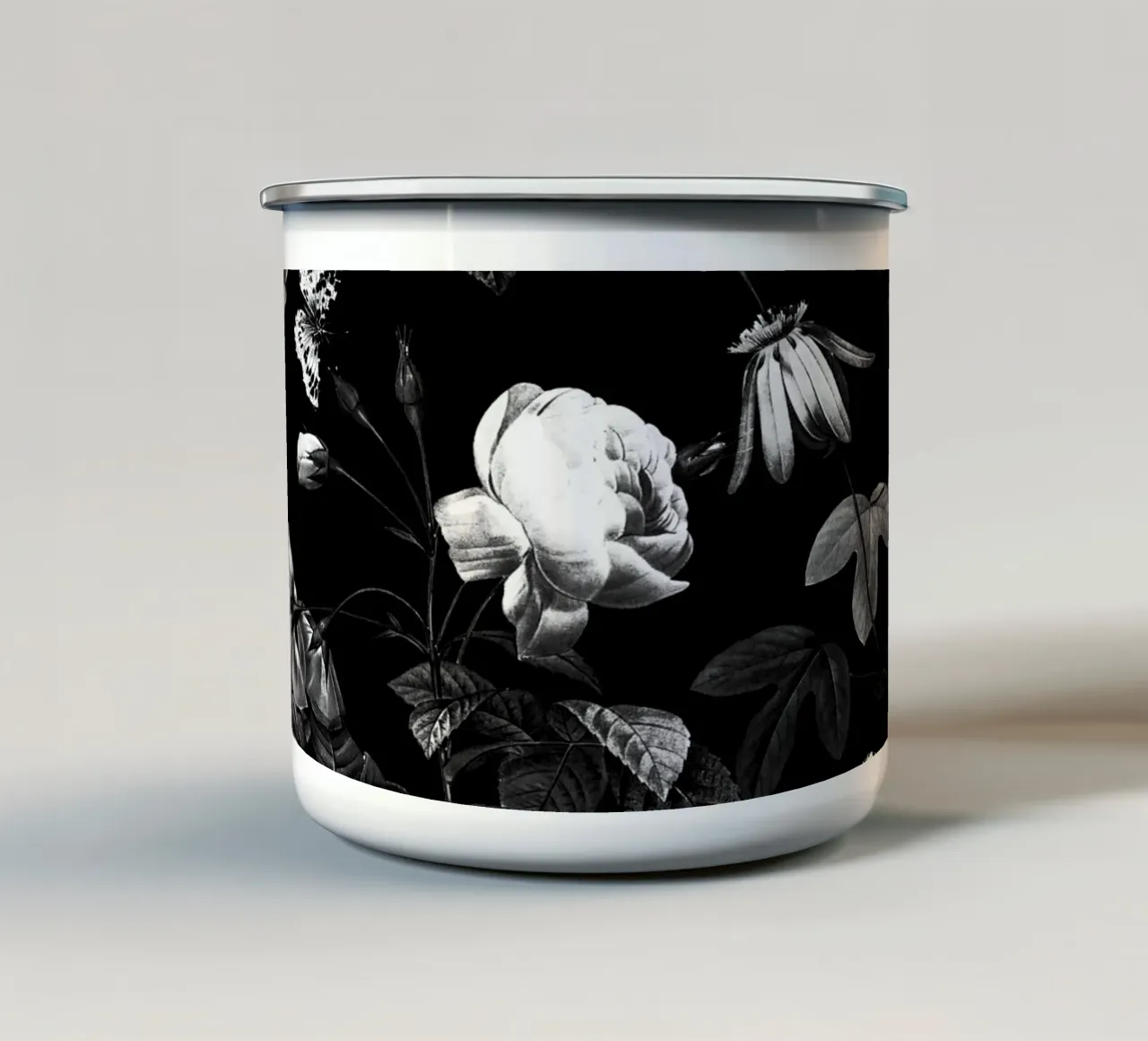 DARK FLOWER tazza in smalto da burcukorkmazyurek