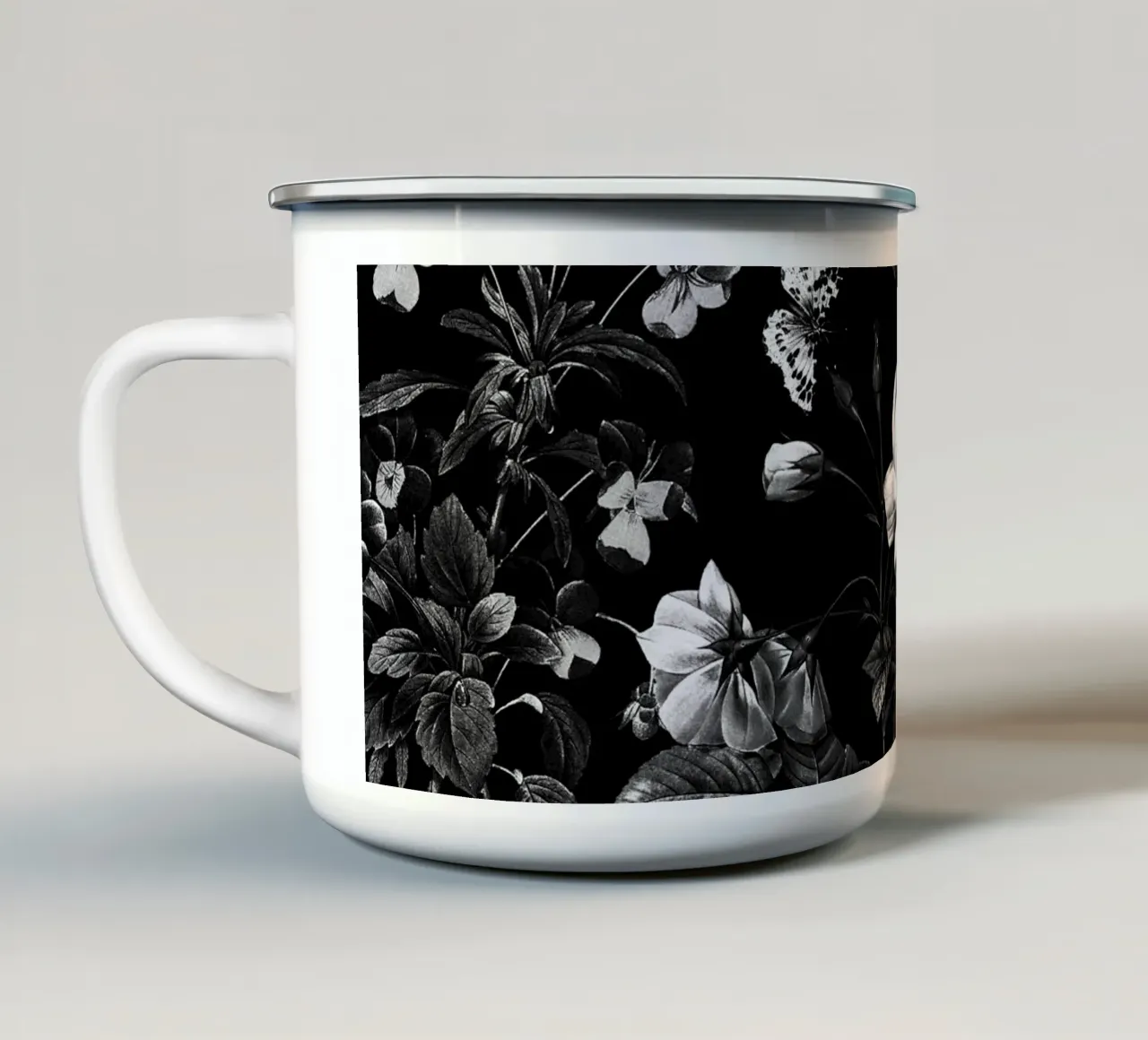 DARK FLOWER tazza in smalto da burcukorkmazyurek