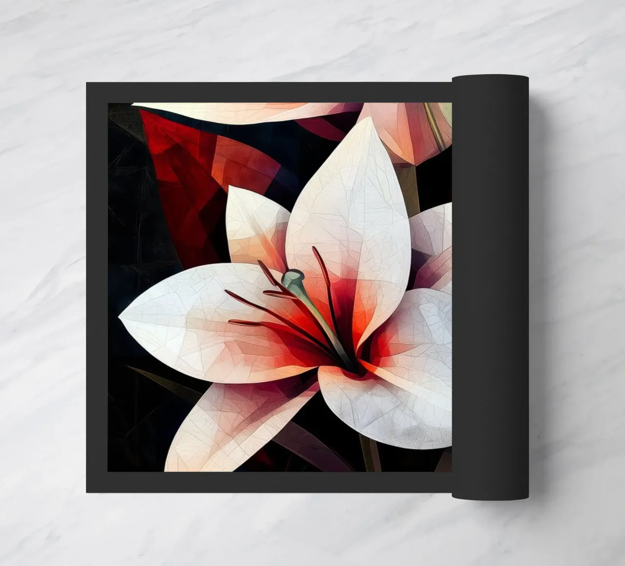 Orchid black and red zerbino da Justyna Jaszke JBJart