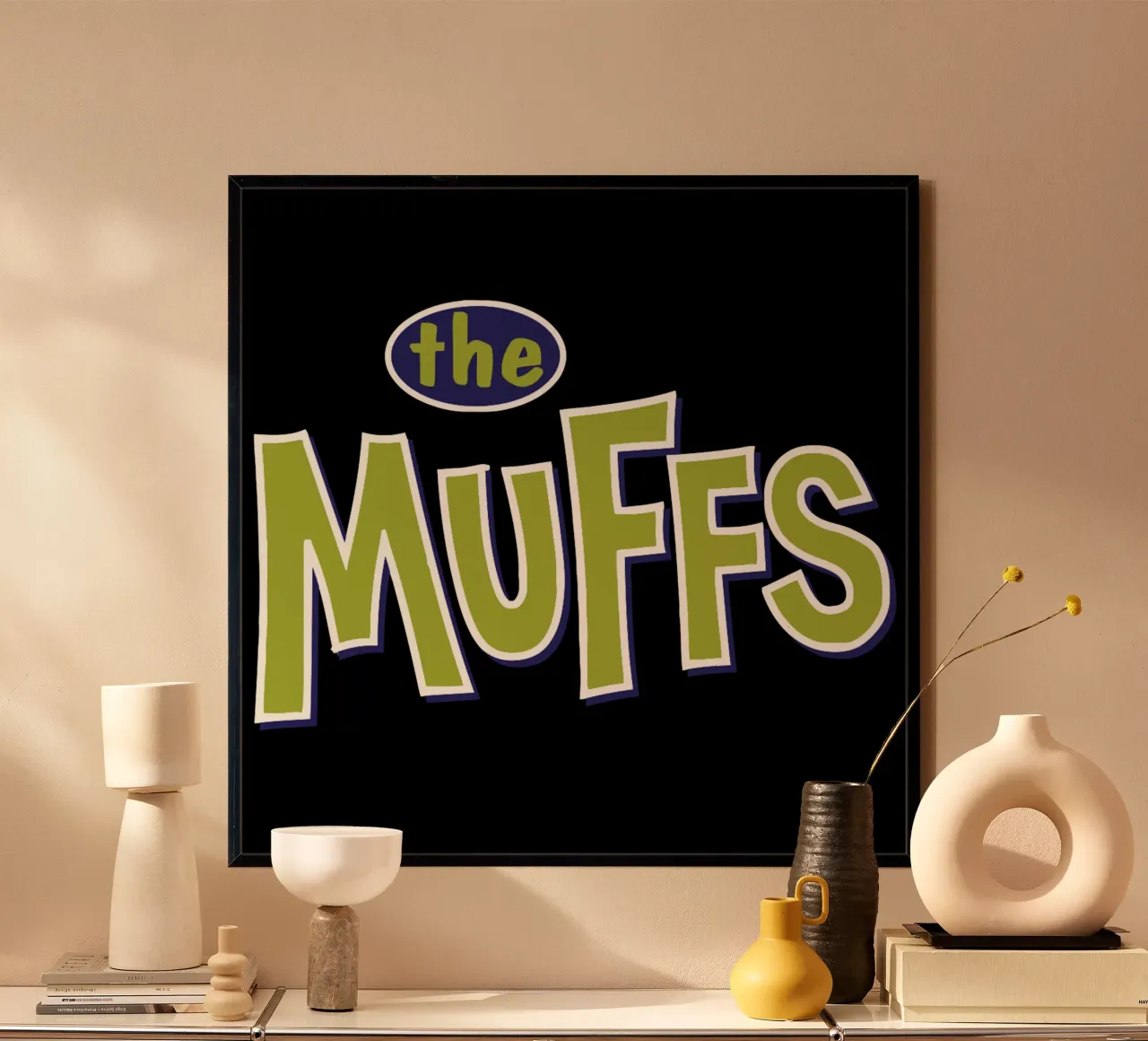 The Muffs poster con telaio in plastica da lovelouie