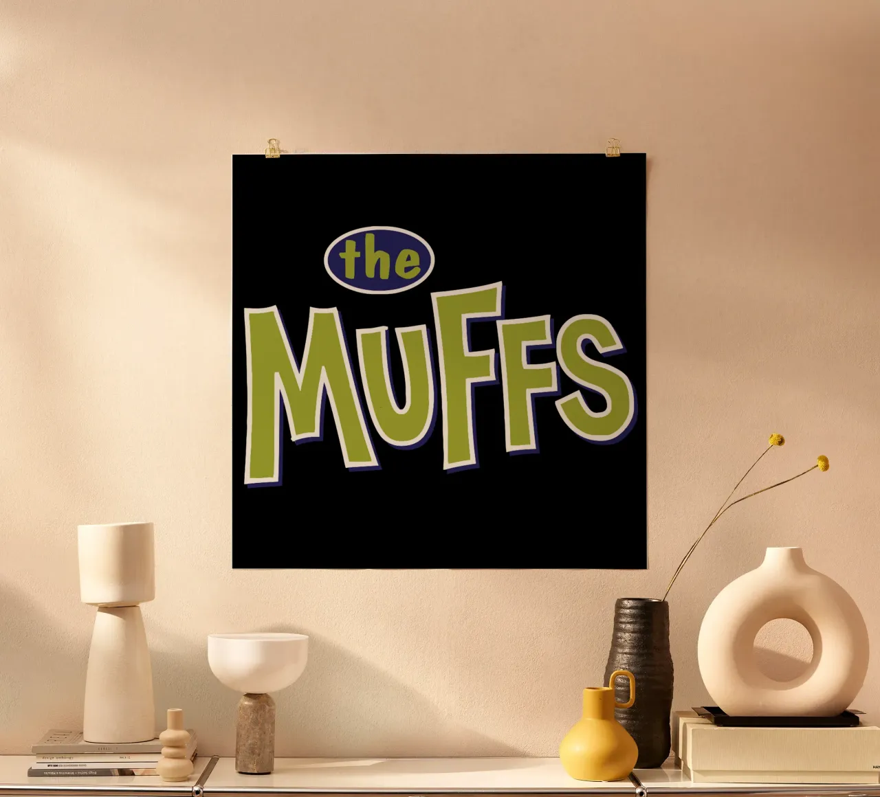 The Muffs poster con telaio in plastica da lovelouie