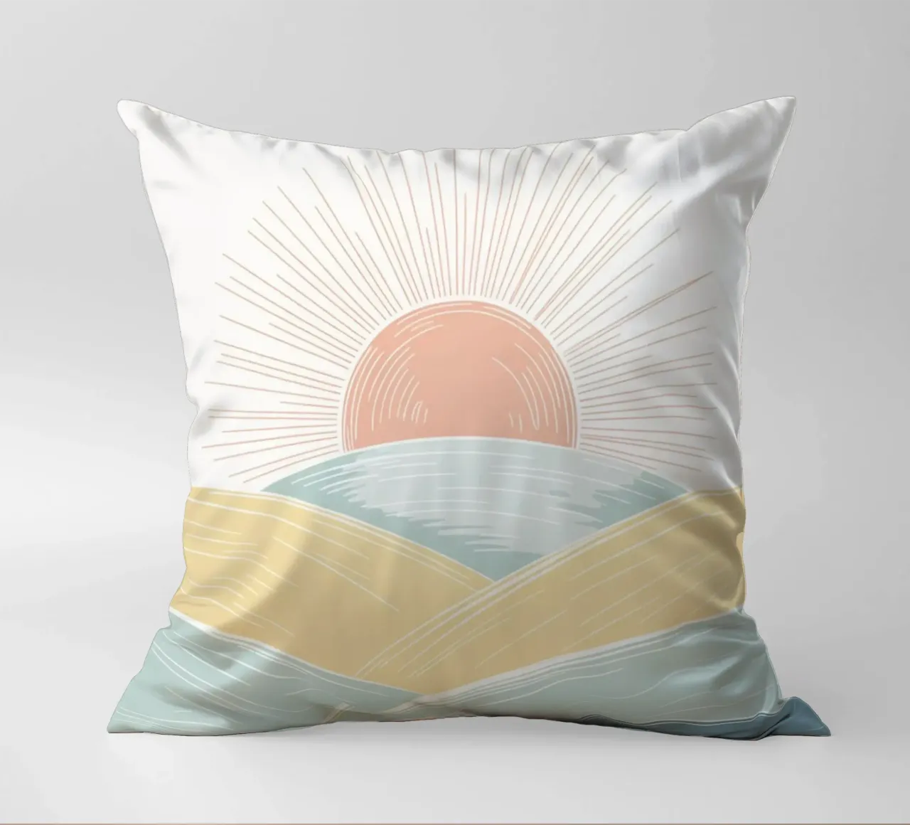 Paesaggio Boho Sunrise cuscino da logic