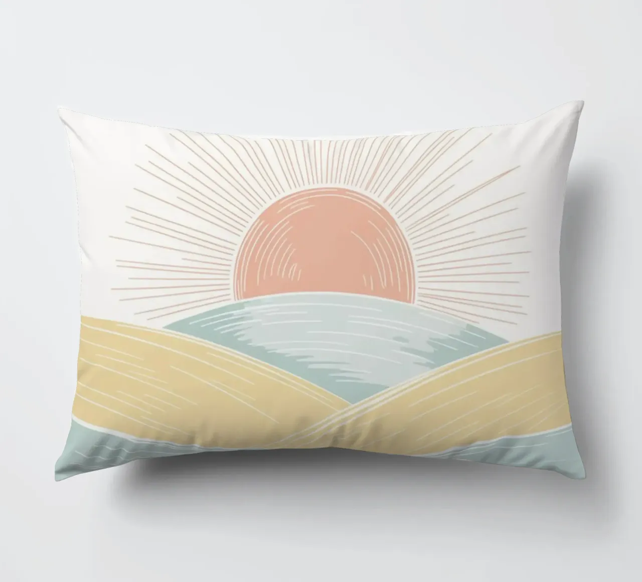 Paesaggio Boho Sunrise cuscino da logic