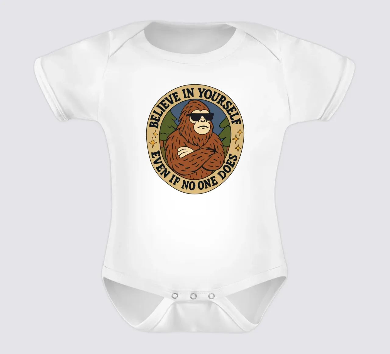 Credete in voi stessi - Bigfoot body neonato maniche corte da Loobs