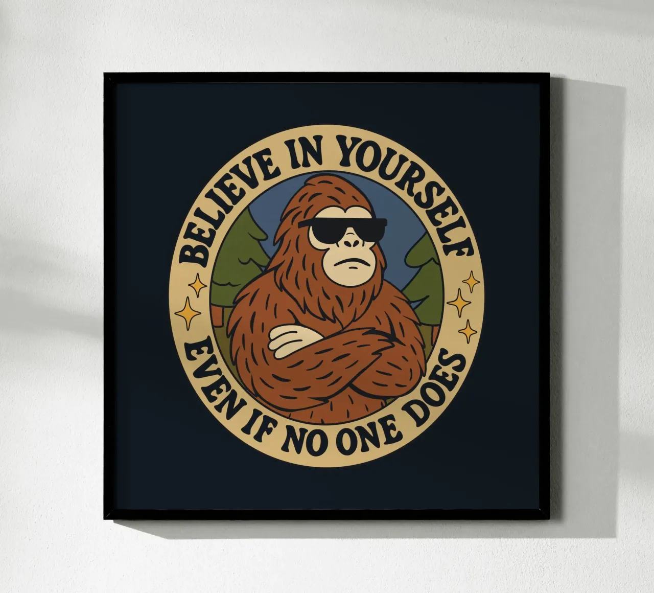 Credete in voi stessi - Bigfoot carta hahnemühle da Loobs