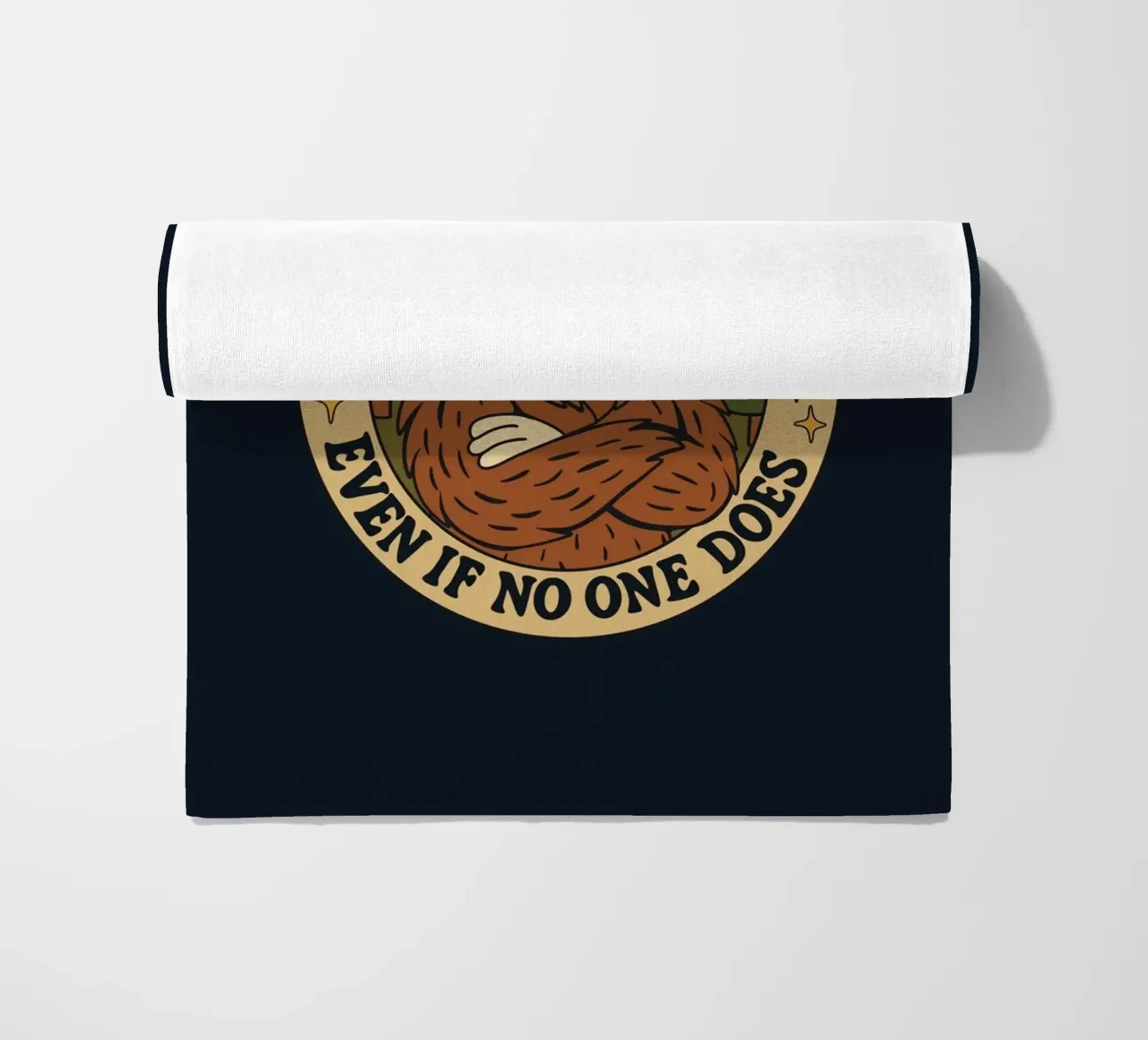 Believe in yoursel - Bigfoot beach towel by Loobs
