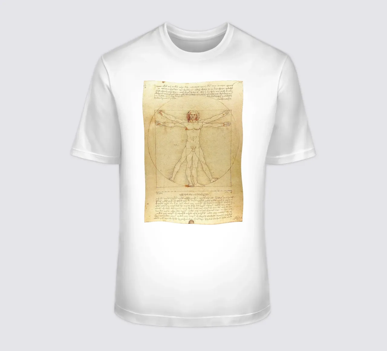 Vitruvian Man -  Leonardo da Vinci t-shirt da apoloprints