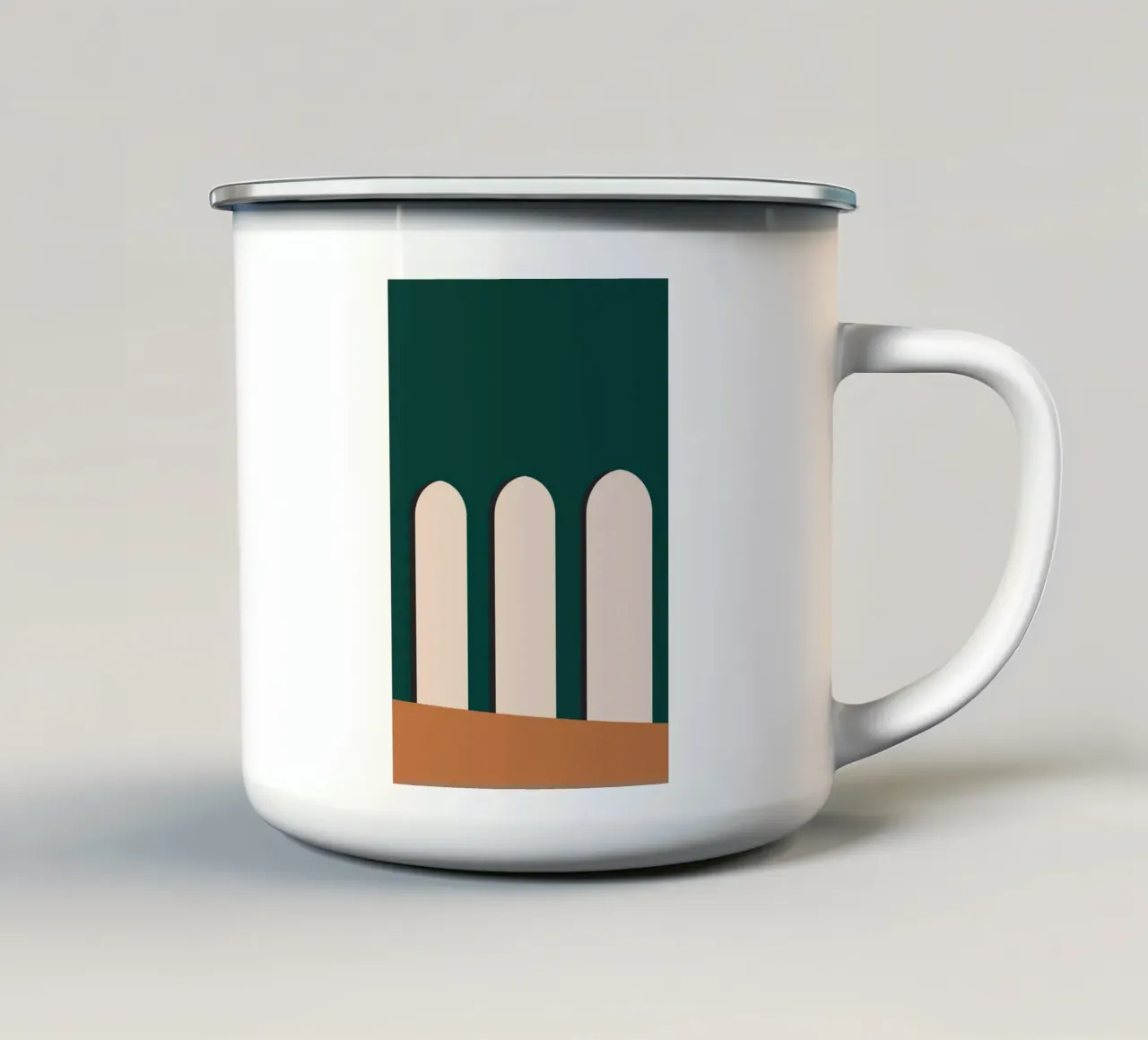 Arco Minimalista tazza in smalto da galihstudio