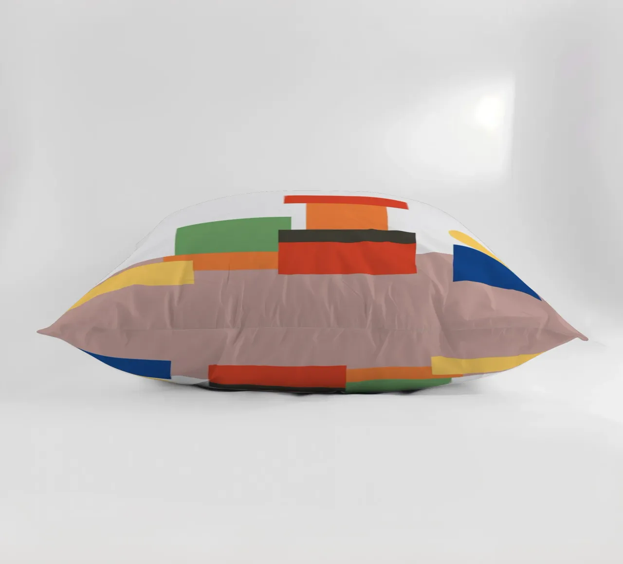 Geometric Stack Block decorative cushion by galihstudio