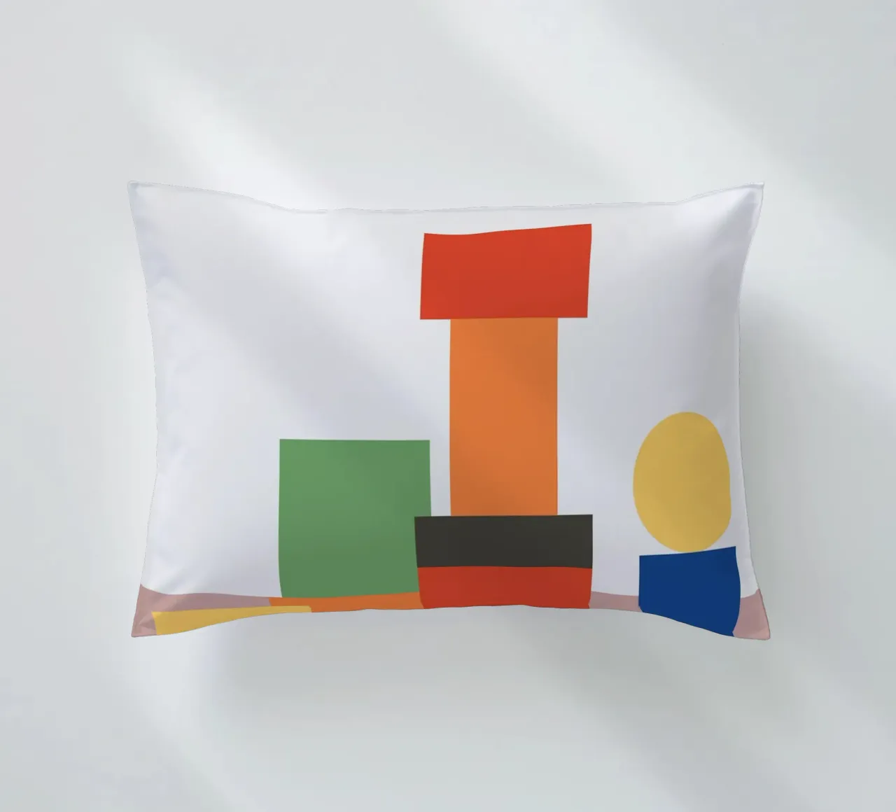 Geometric Stack Block decorative cushion by galihstudio