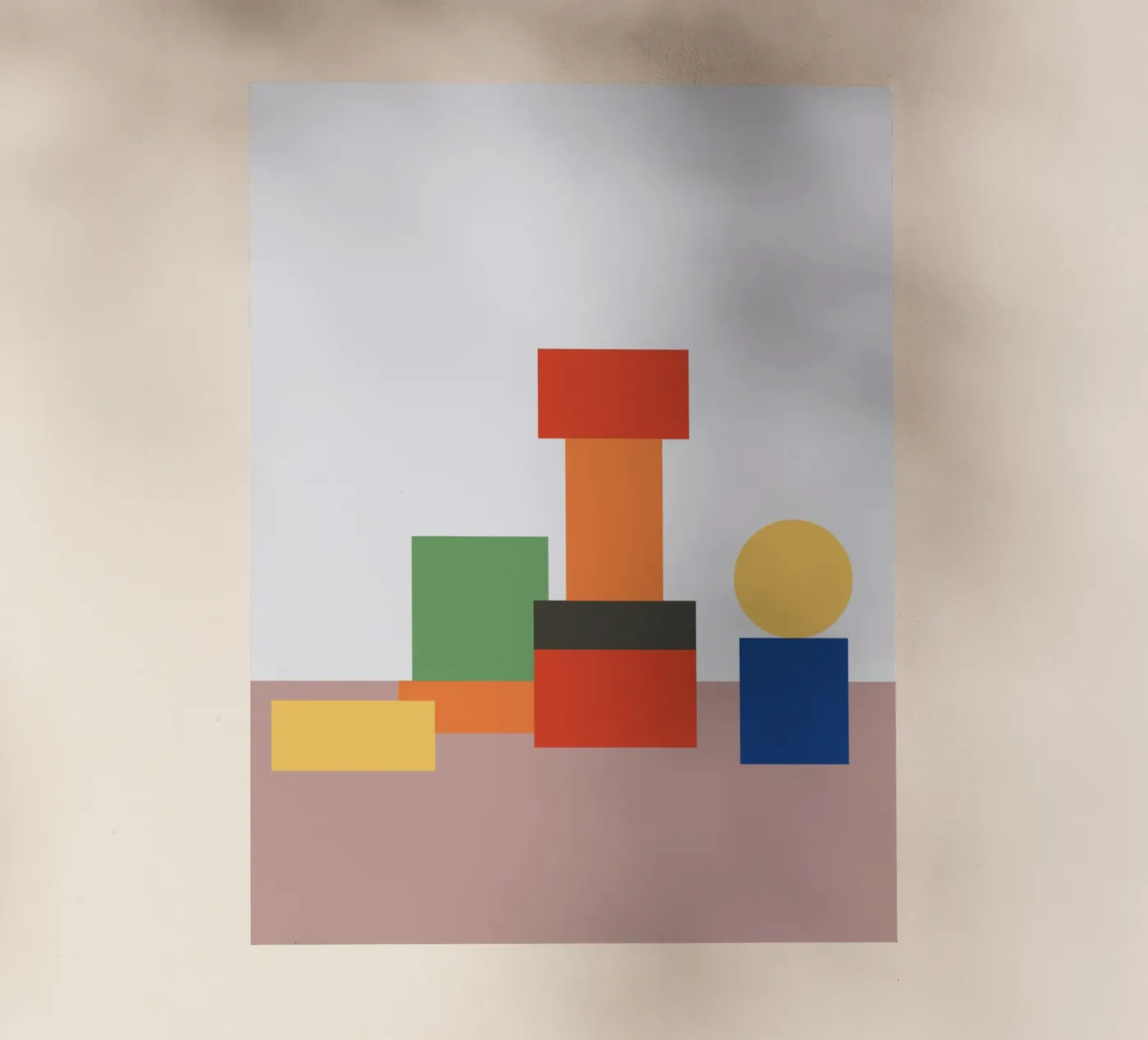 Geometric Stack Block Backlit Folie von galihstudio