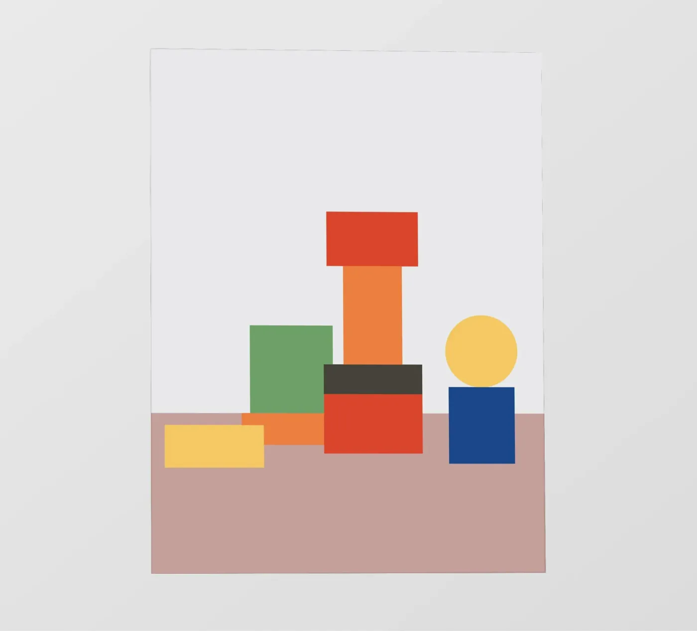Geometric Stack Block pellicola backlit da galihstudio
