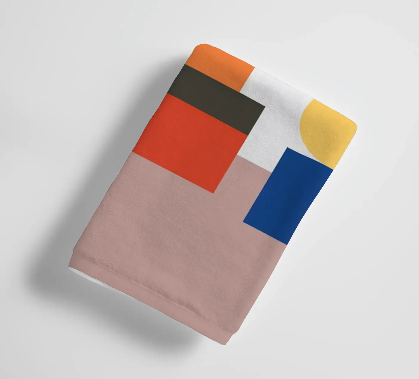 Geometrisch stapelblok badhanddoek van galihstudio