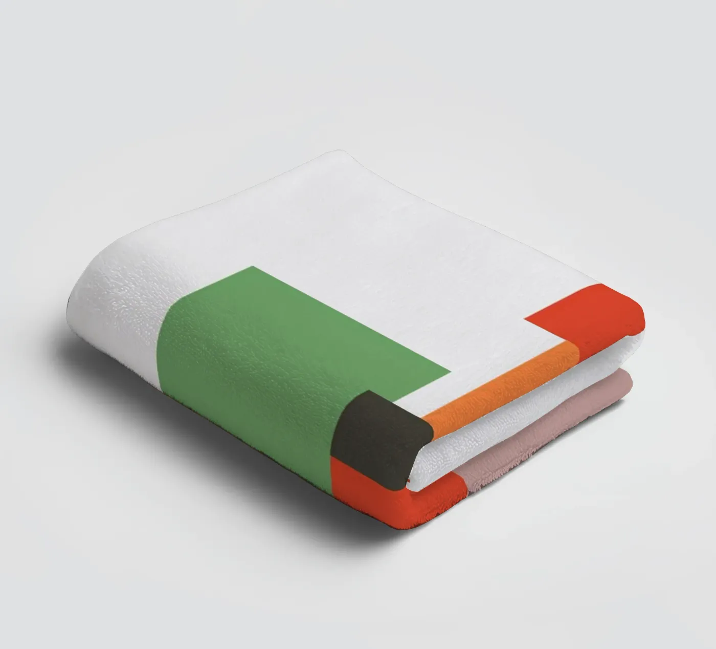 Geometrisch stapelblok badhanddoek van galihstudio