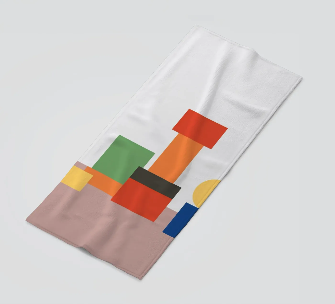 Geometrischer Stapelblock Strandtuch von galihstudio