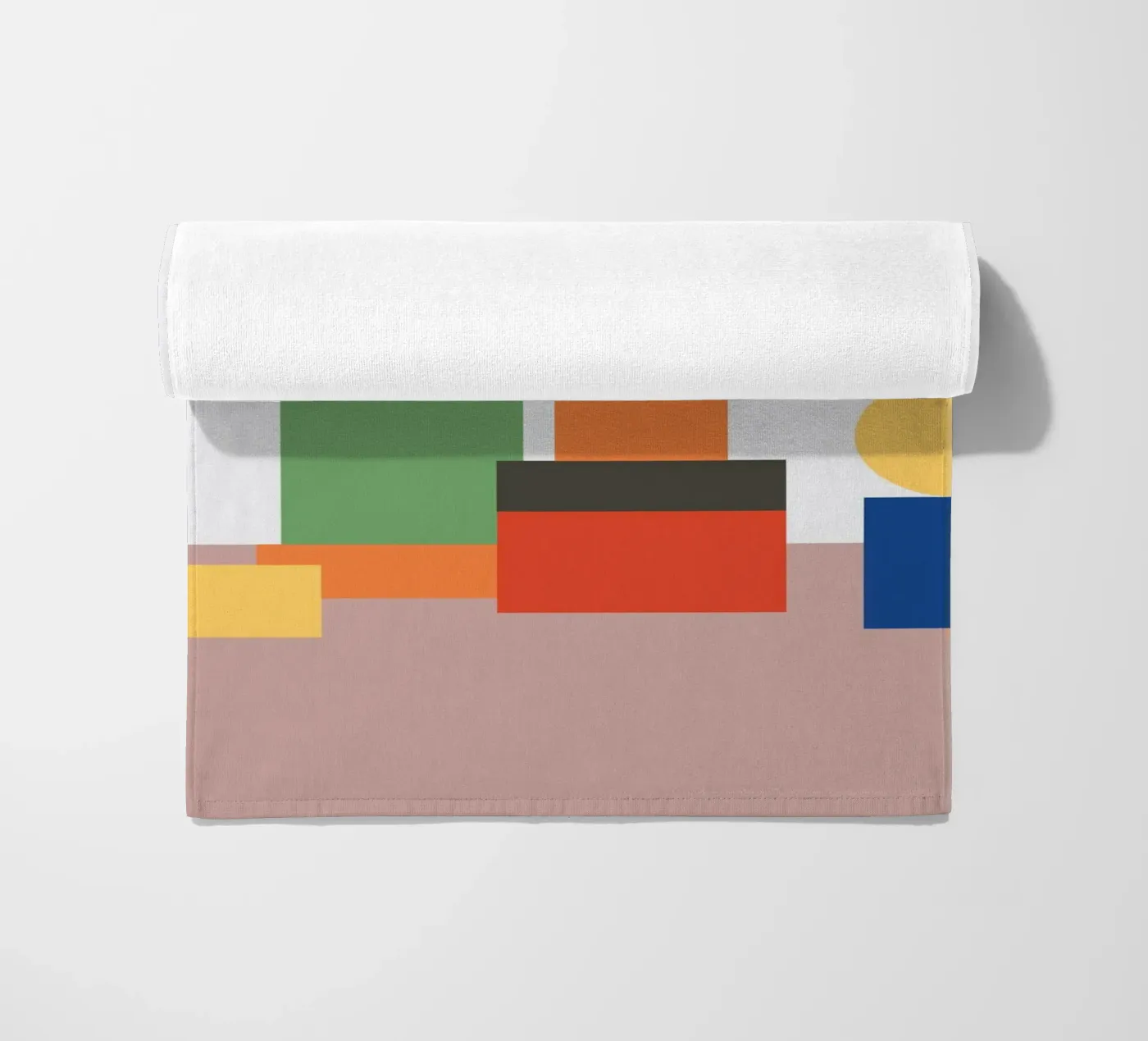 Geometrischer Stapelblock Strandtuch von galihstudio