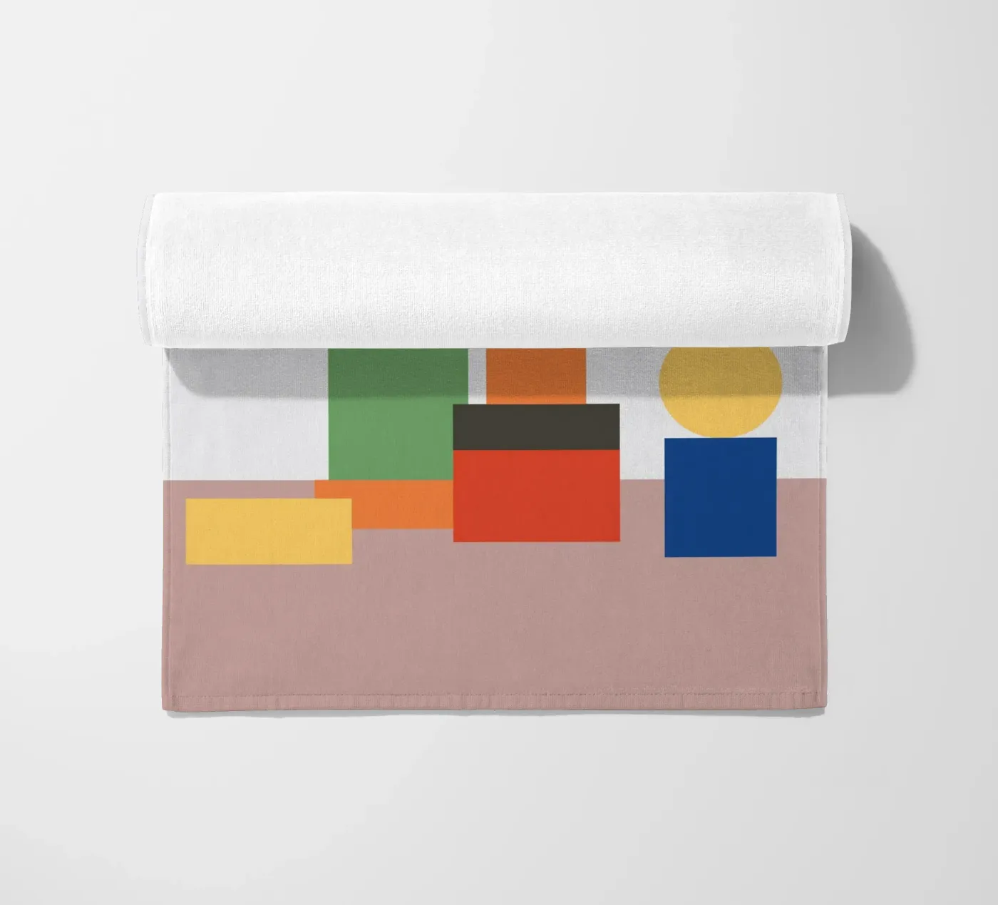 Geometrischer Stapelblock Strandtuch von galihstudio