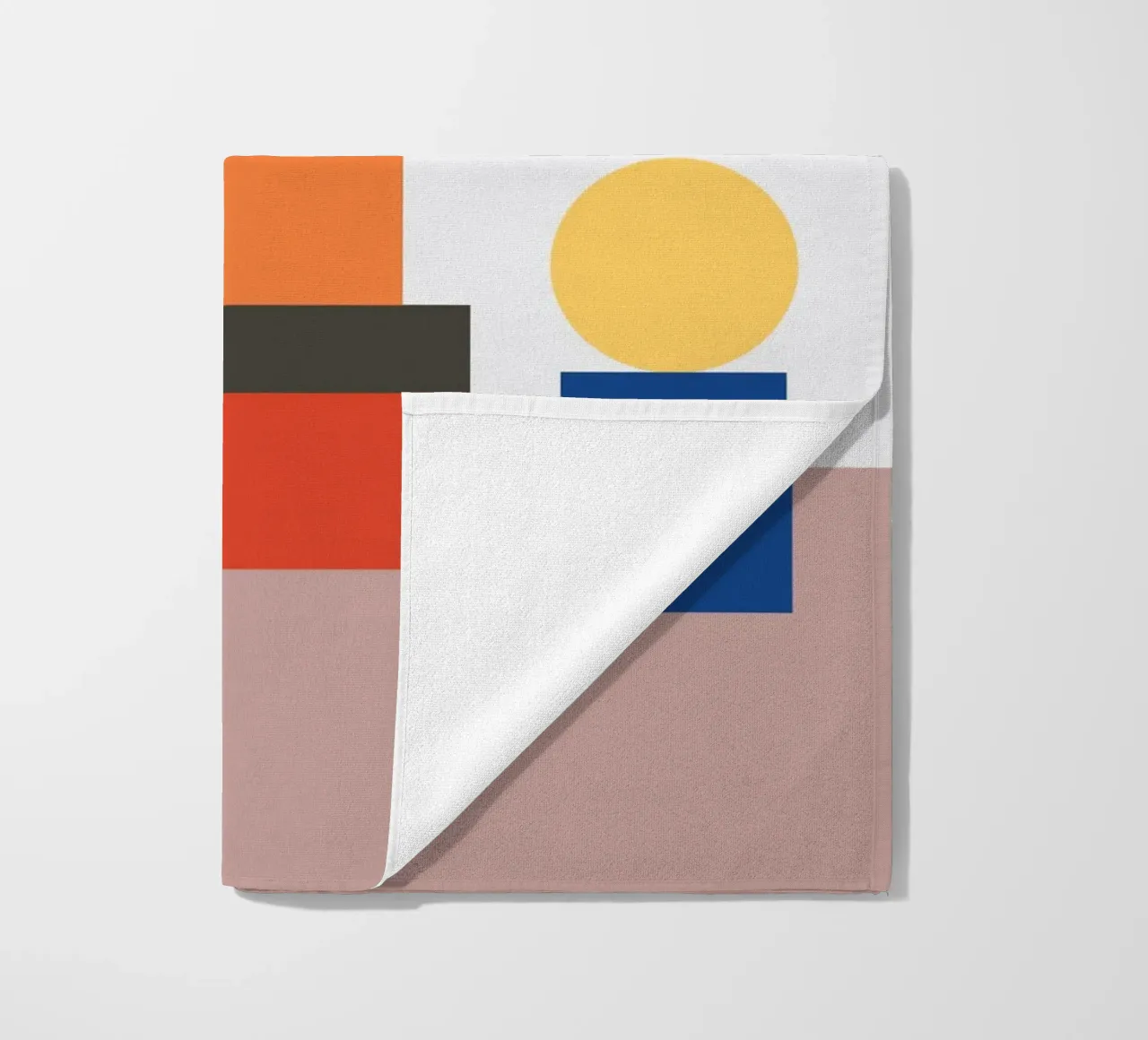 Geometric Stack Block beach towel by galihstudio